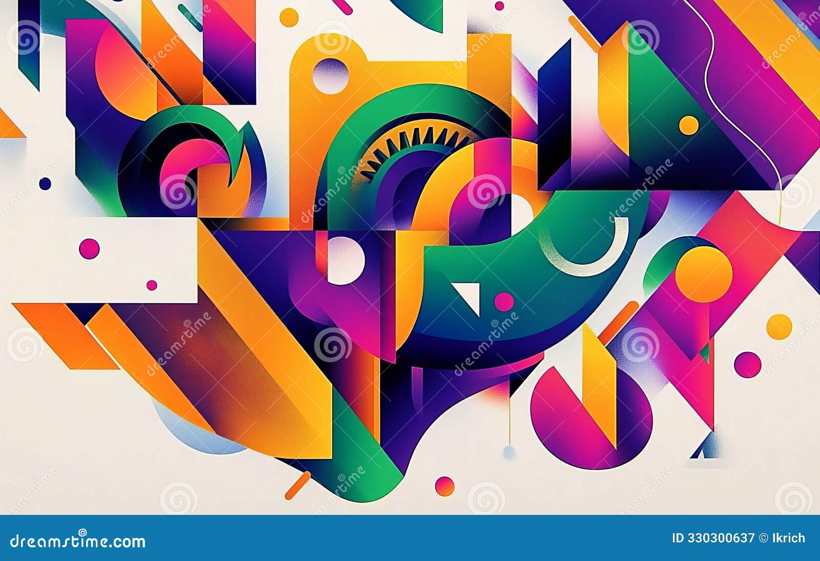 Vibrant Graphic Design Illustration, Creative Typography, Dynamic Shapes,  Eyecatching Colors, Modern Art, Bold Design, Striking Stock Illustration -  Illustration of signage, canvass: 330300637, image size:1600x1095