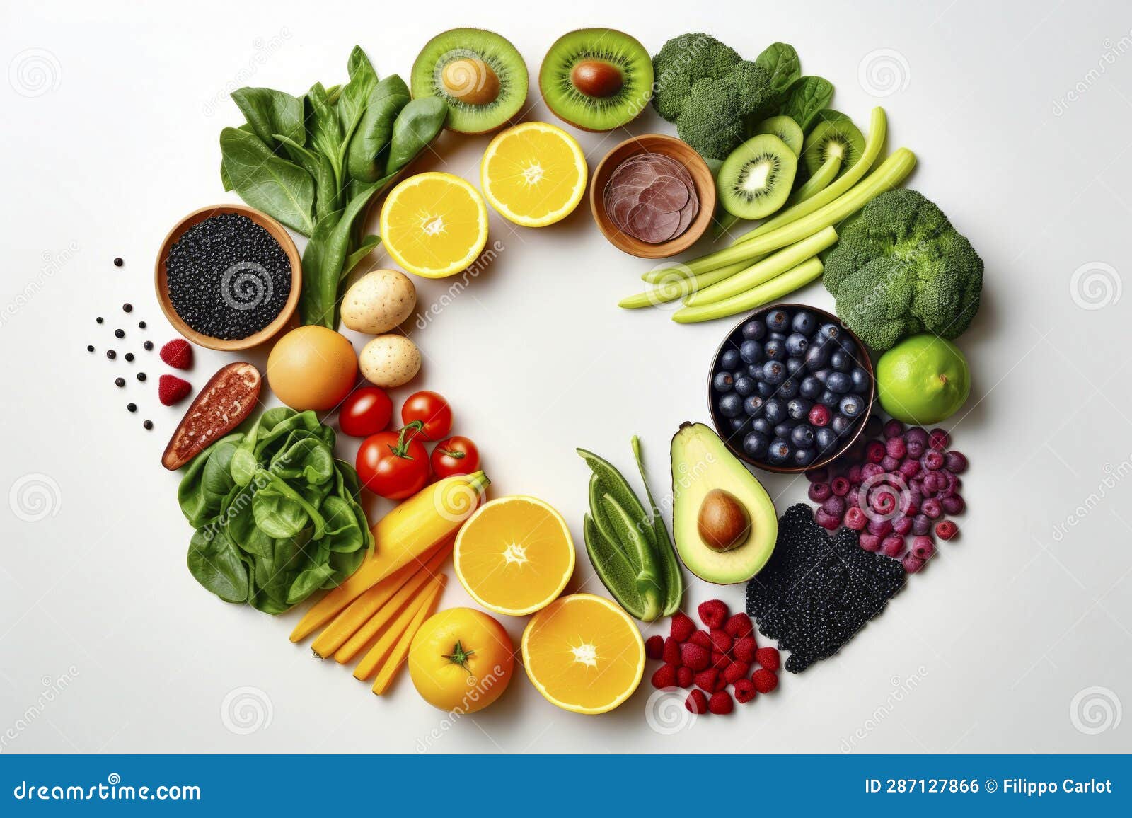 Vibrant Healthy Food Spread Stock Photo Image of vegan, colorful