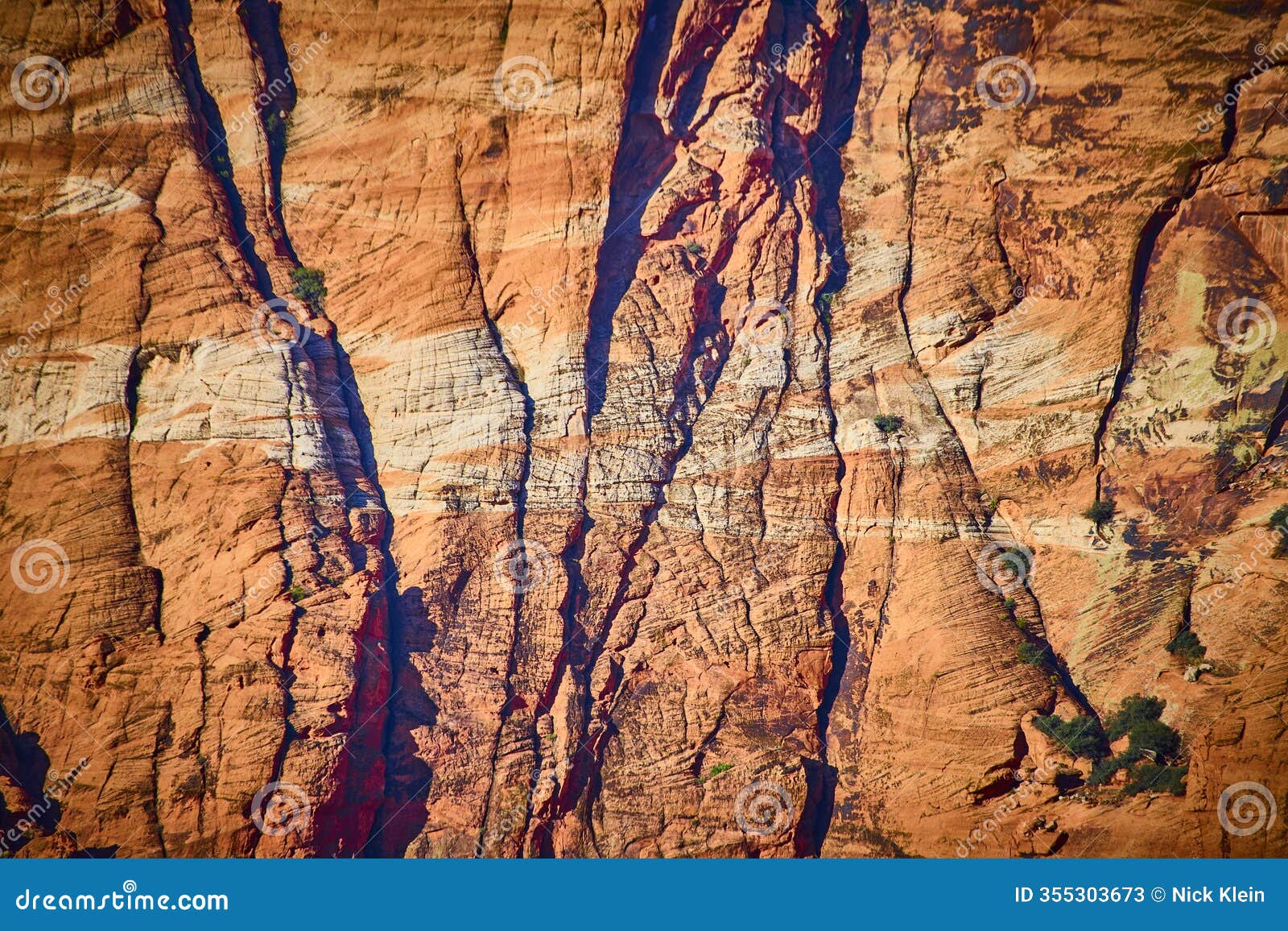 sandstone cliff textures at golden hour ivins utah close-up view