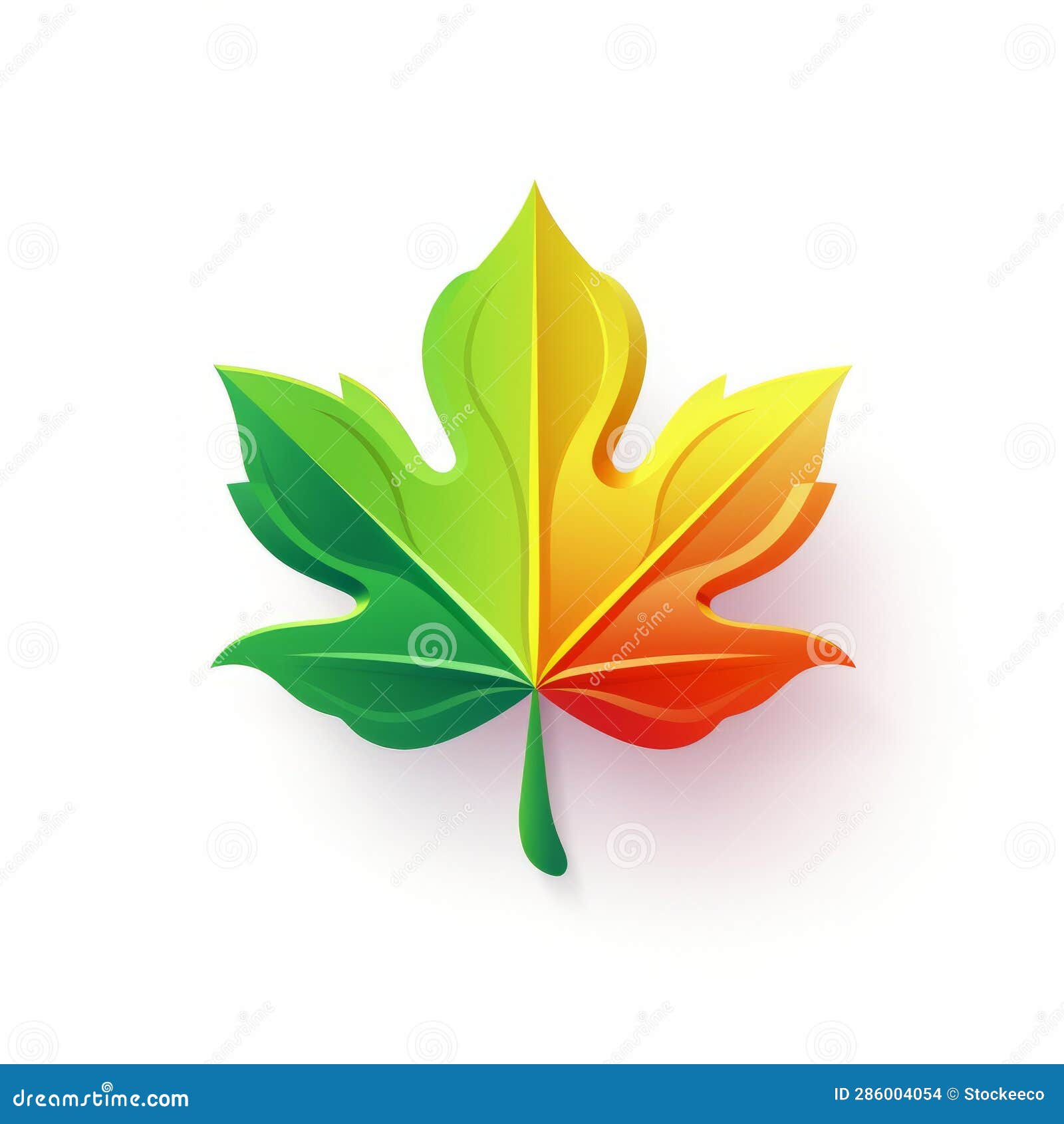 vibrant leaf icon pattern for organic ui 