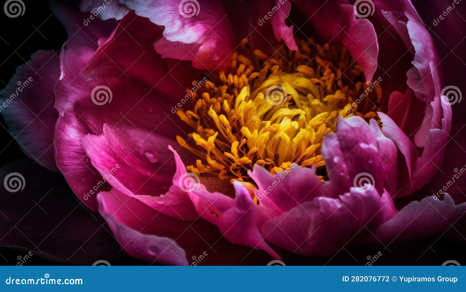 Vibrant Peony Blossom Showcases Elegance in Nature Multi Colored