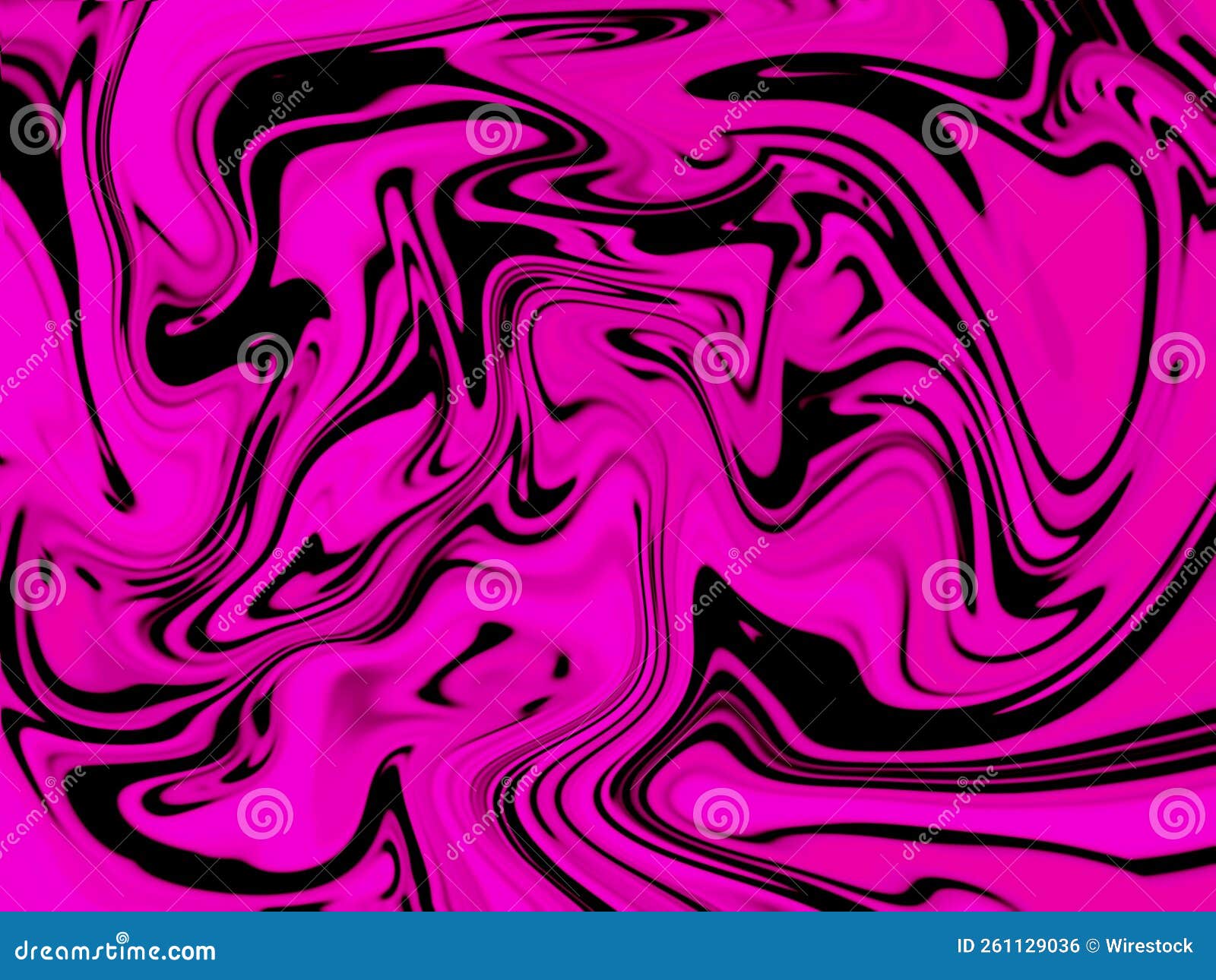 Vibrant Pink and Black Marble Texture Background Stock Illustration