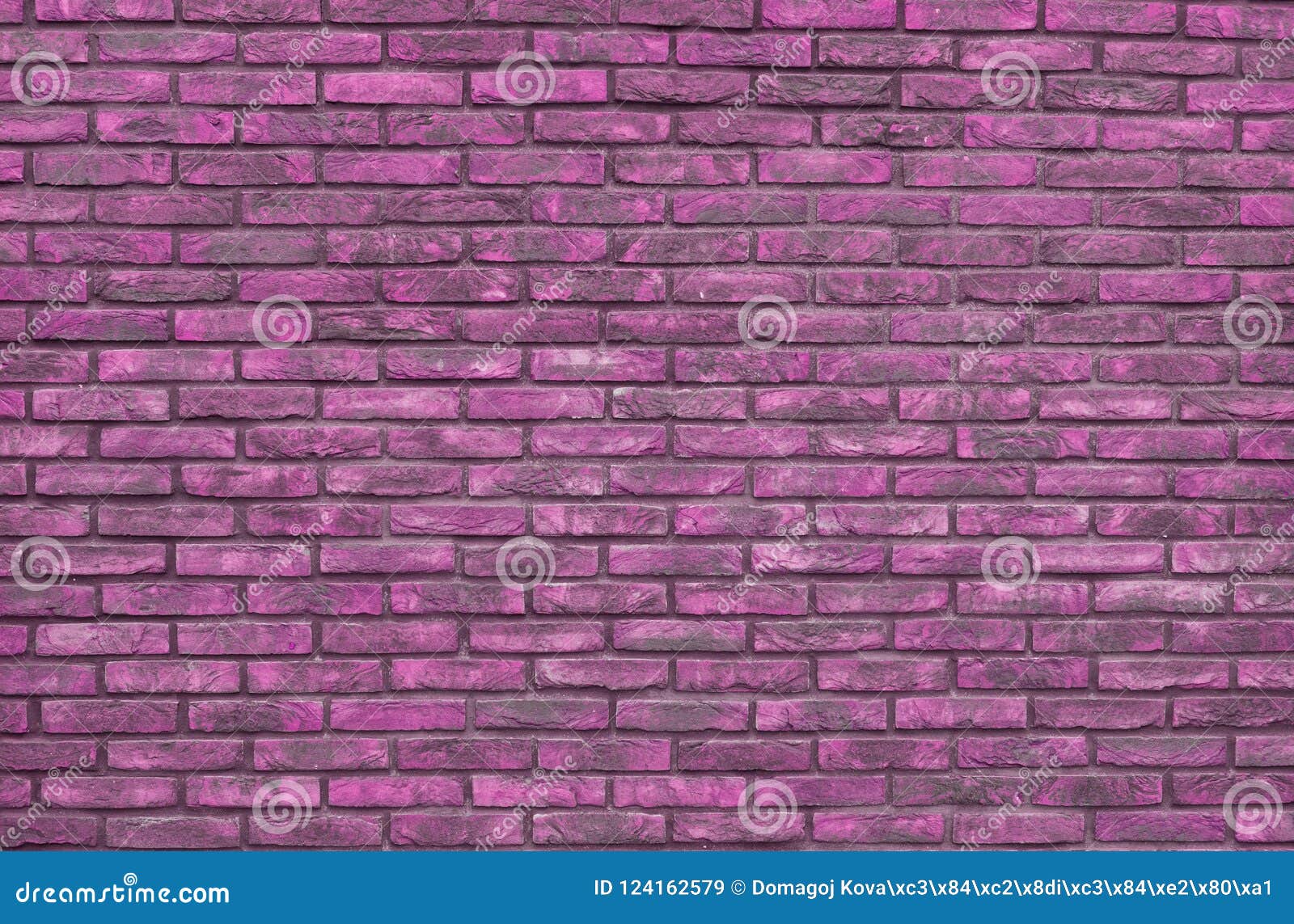 Vibrant Pink Brick Wall Background, Wallpaper. Pink Bricks Pattern