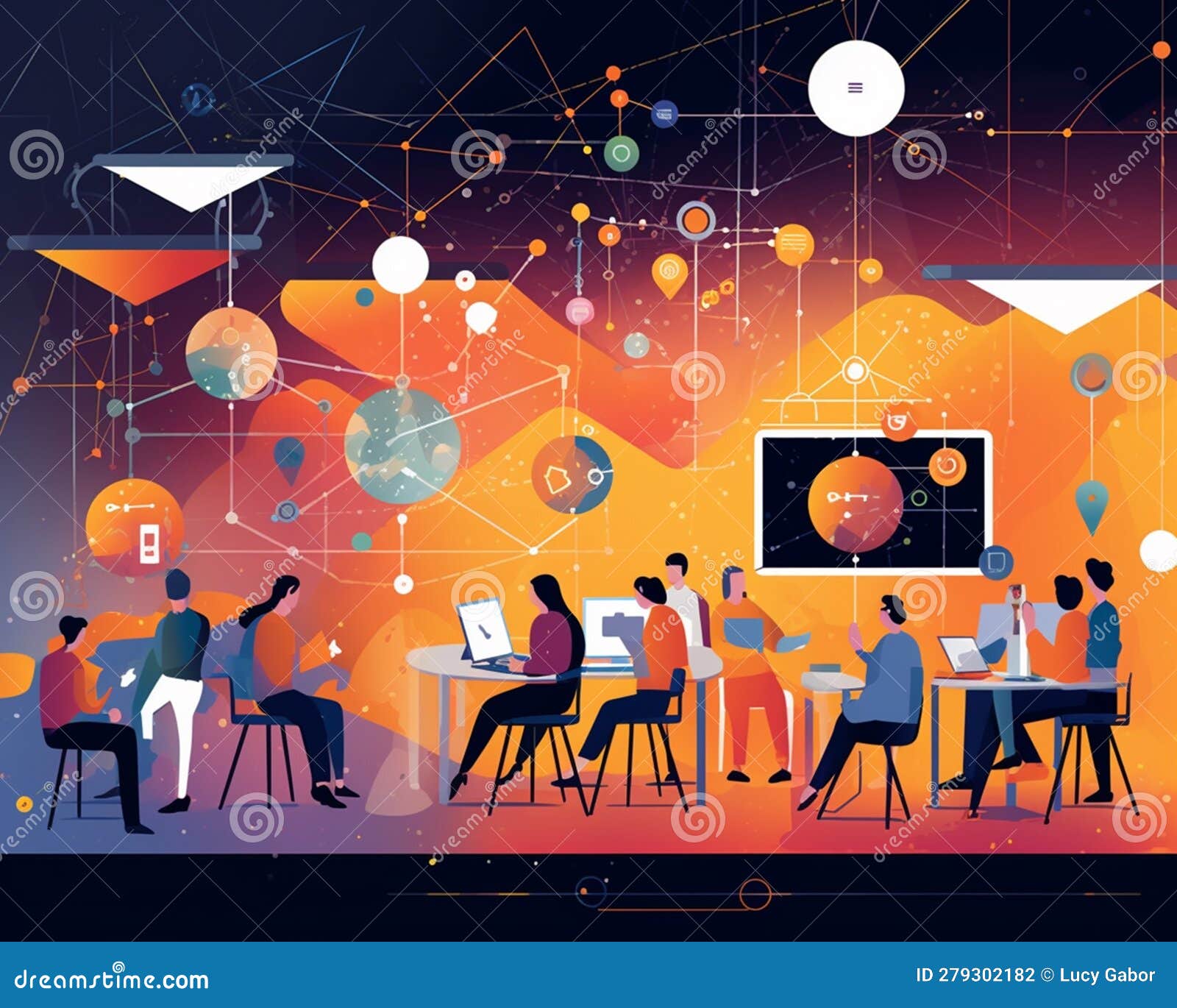 A Vibrant Startup with Diverse People Brainstorming and Working on 