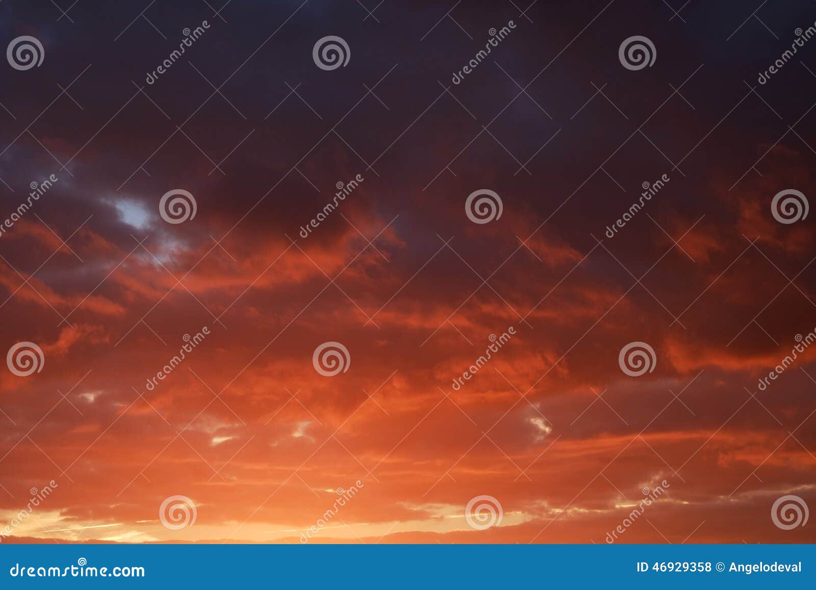 Vibrant Stormy Red Clouds Approaching Stock Photo Image of beauty