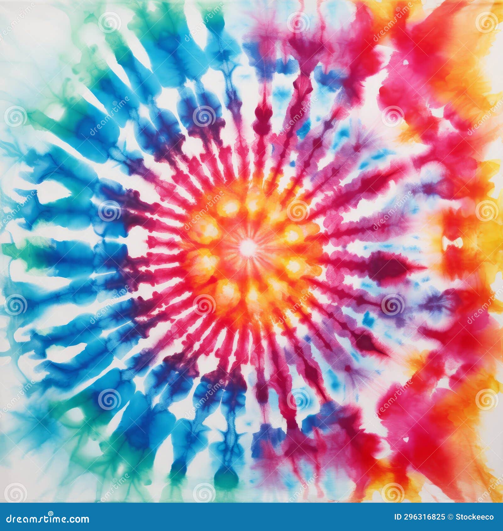 vibrant tie dye hand painting on large canvas li wei inspired art