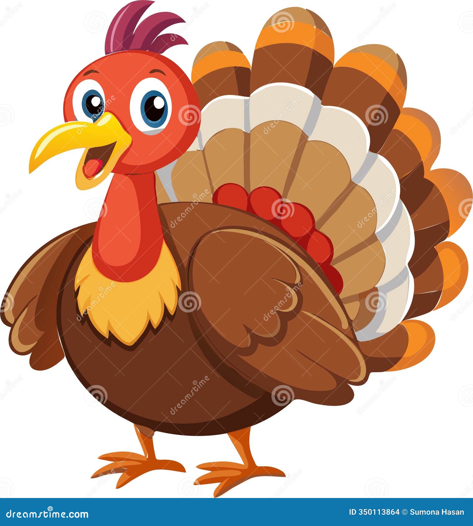 vibrant turkey  for autumn festivities