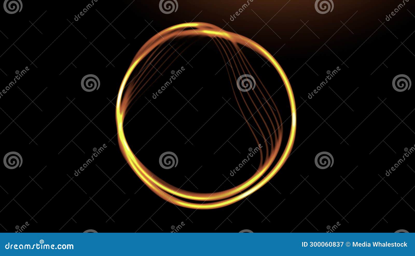 Vibrating Circle with Stream of Lines. Motion. Musical or Energetic