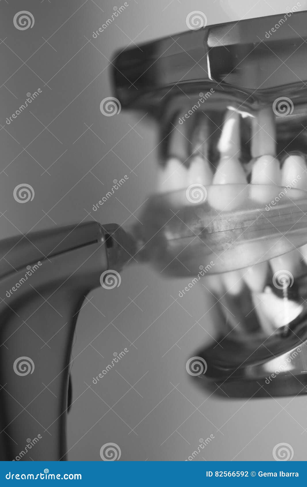 Vibrating Dental Device with Invisible Orthodontics Stock Photo Image