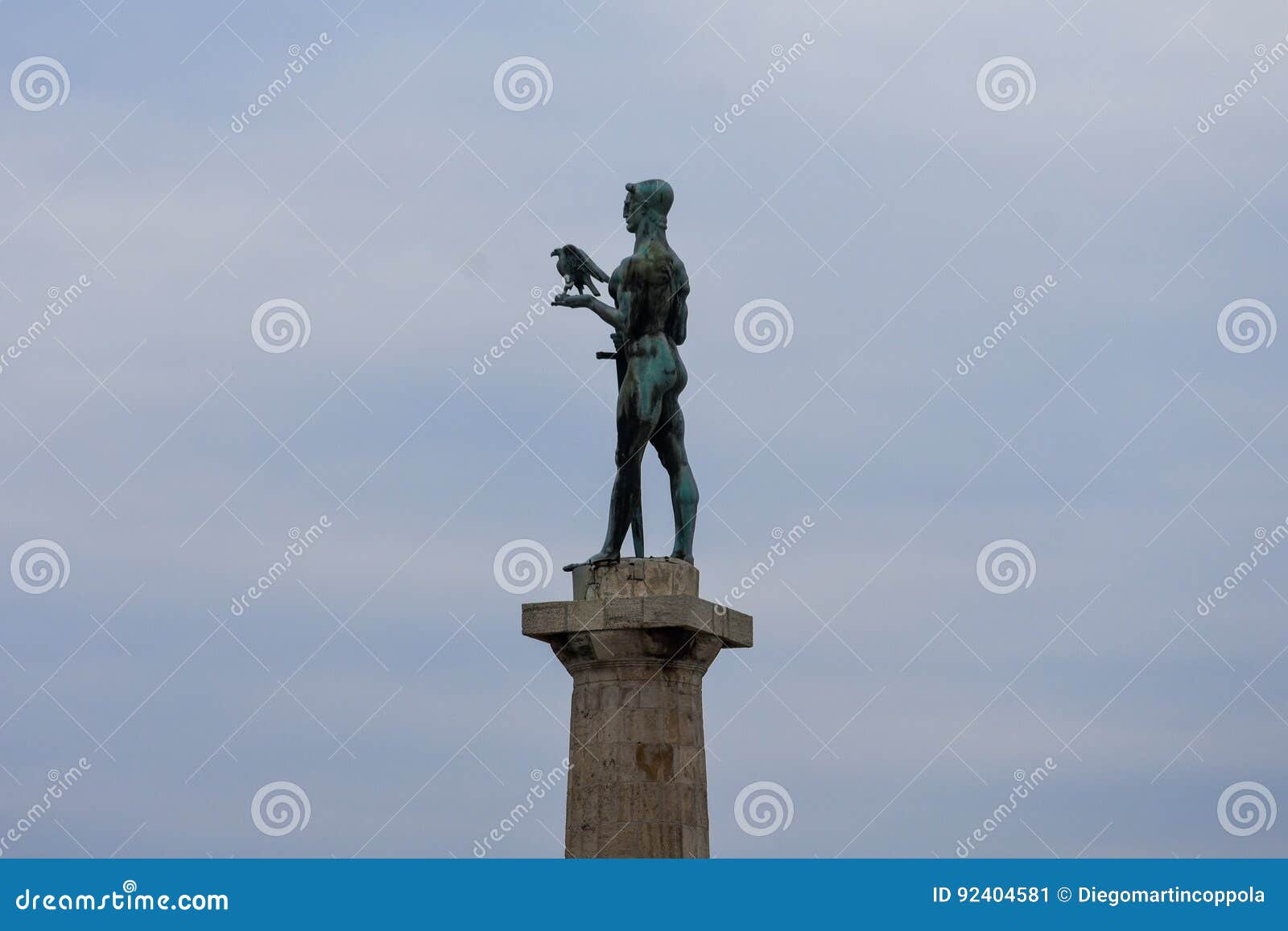 the victor pobednik a monument in the upper town of the belgrade fortress