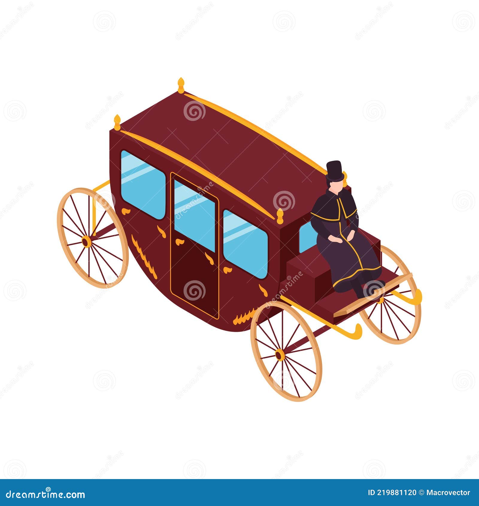 Victorian Carriage Icon stock vector. Illustration of 19th 219881120