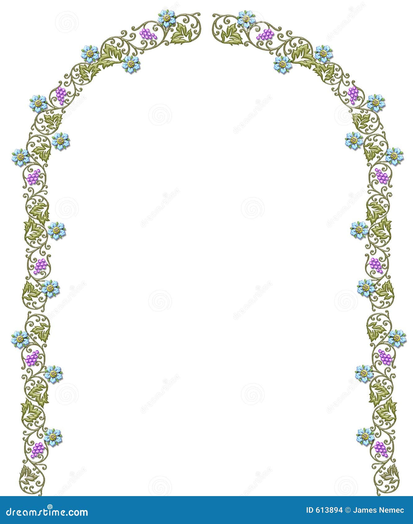Download Victorian floral arch stock illustration. Illustration of ...