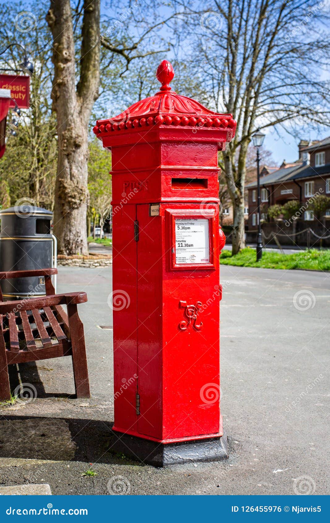 Victorian Red Post Box In Dorchester Editorial Photo Image Of