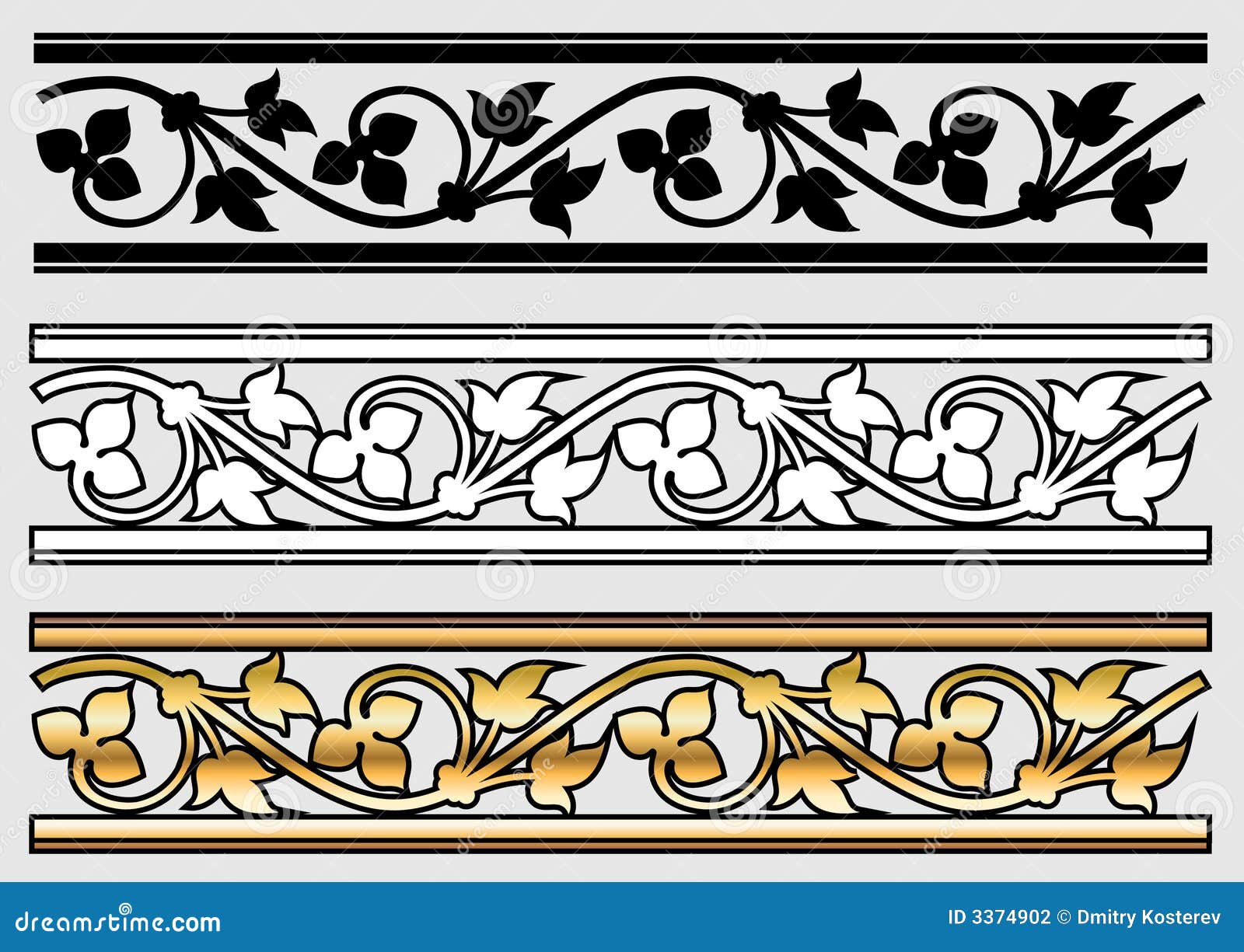 Victorian Style Design Scroll Stock Illustration Illustration Of Icon Pattern 3374902