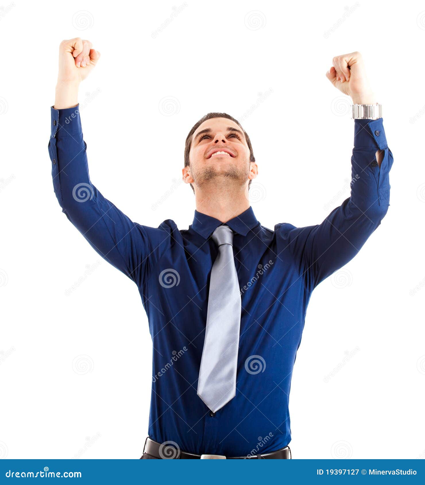 Victory stock image. Image of business, caucasian, portrait 19397127