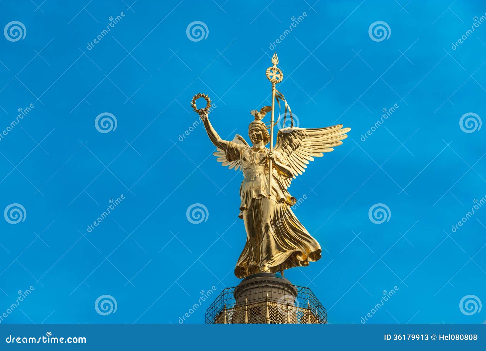 Berlin, Angel of Berlin, Victory Column, Siegessaeule, Germany. Winged