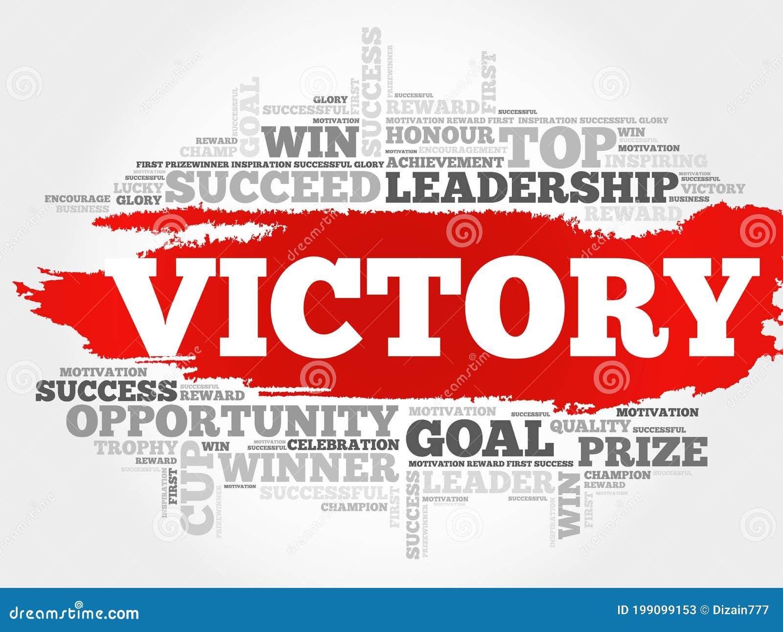 Victory word cloud stock illustration. Illustration of competence