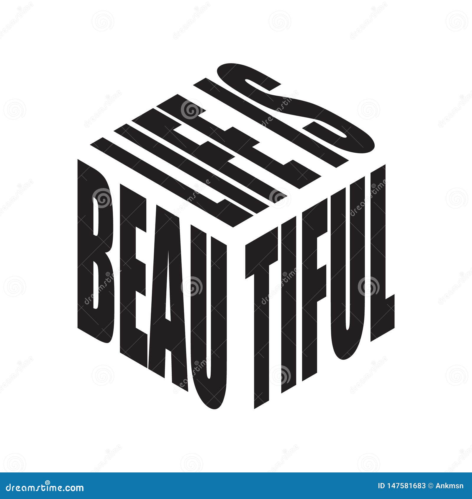 Life Is Beautiful Simple  Text Slogan  T Shirt Graphic 