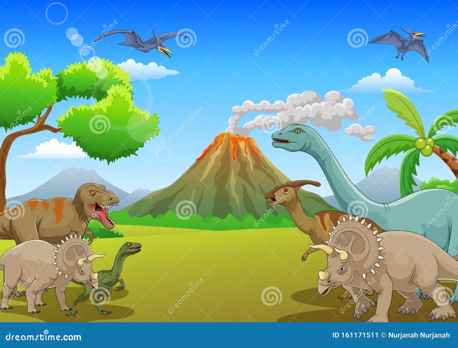 Vida De Los Dinosaurios De Caricatura Ilustración del Vector - Ilustración de travieso, hoja: 161171511 Vida De Los Dinosaurios De Caricatura Ilustración del Vector - Ilustración de travieso, hoja: 161171511