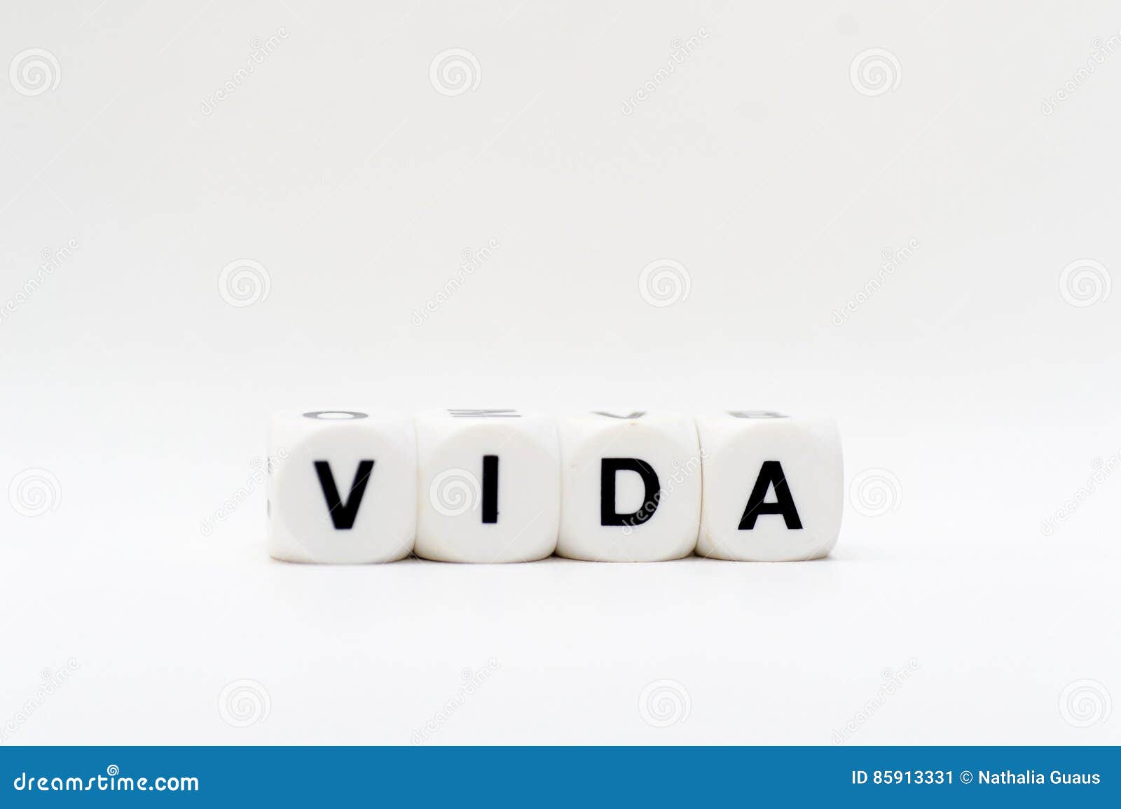 vida, dice letters