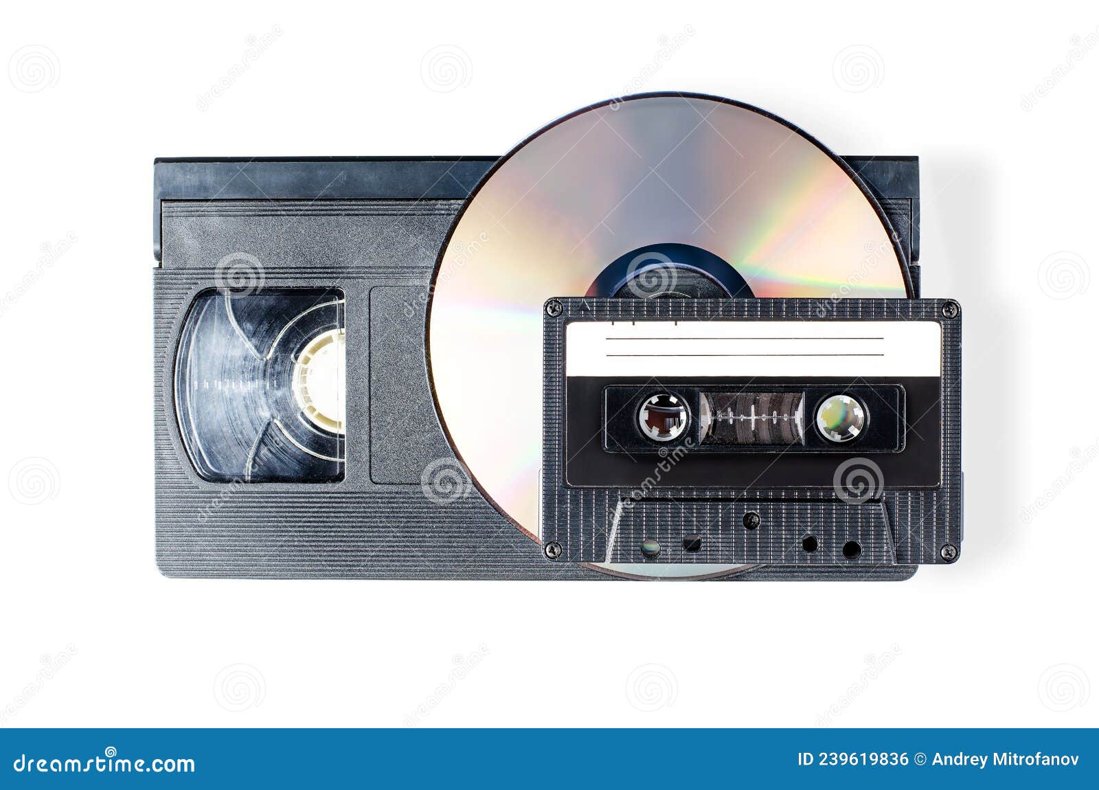 Video and Audio Cassettes and CD. Storage of Information in the 90th