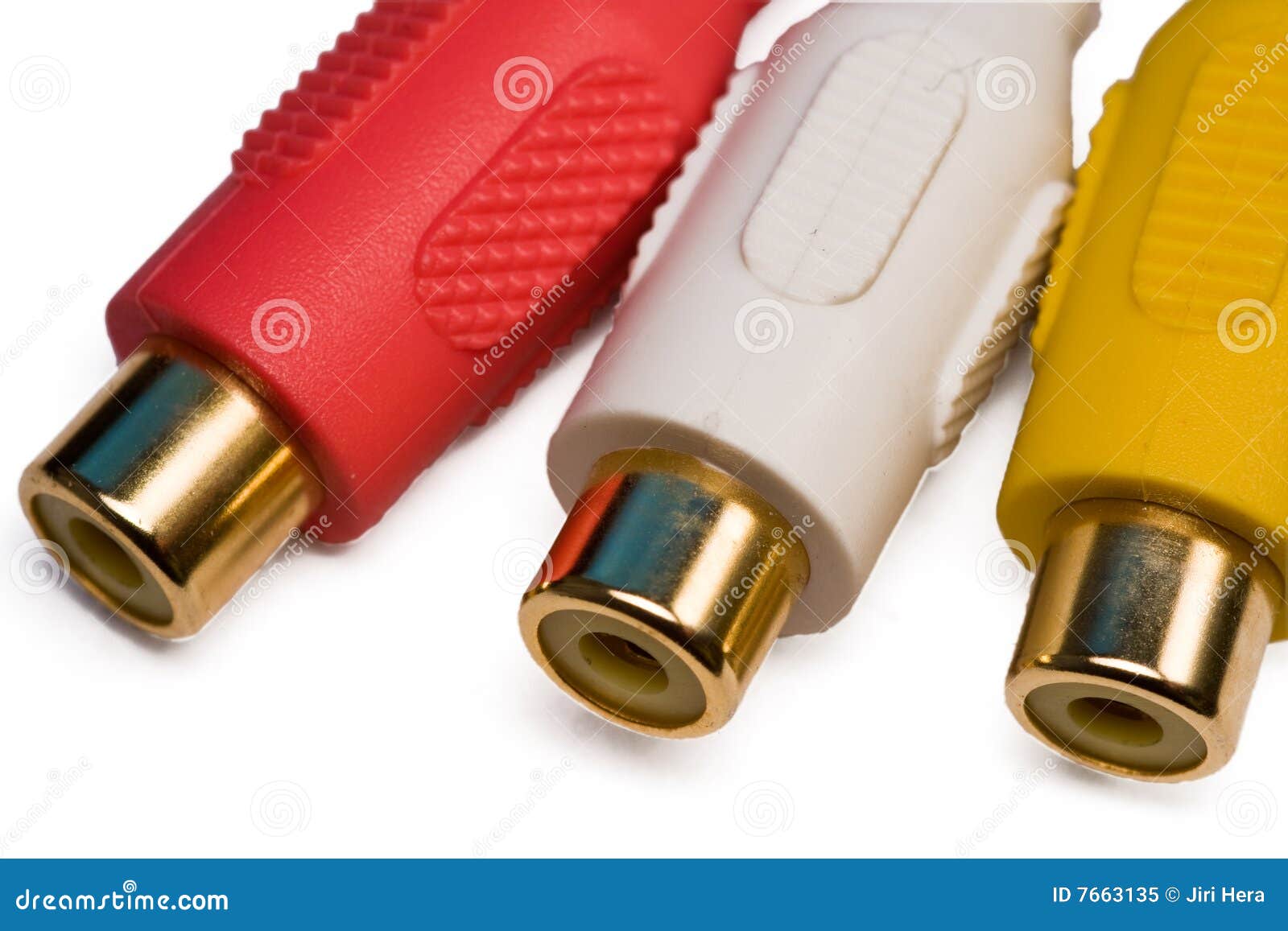 Video and audio connectors stock image. Image of music 7663135