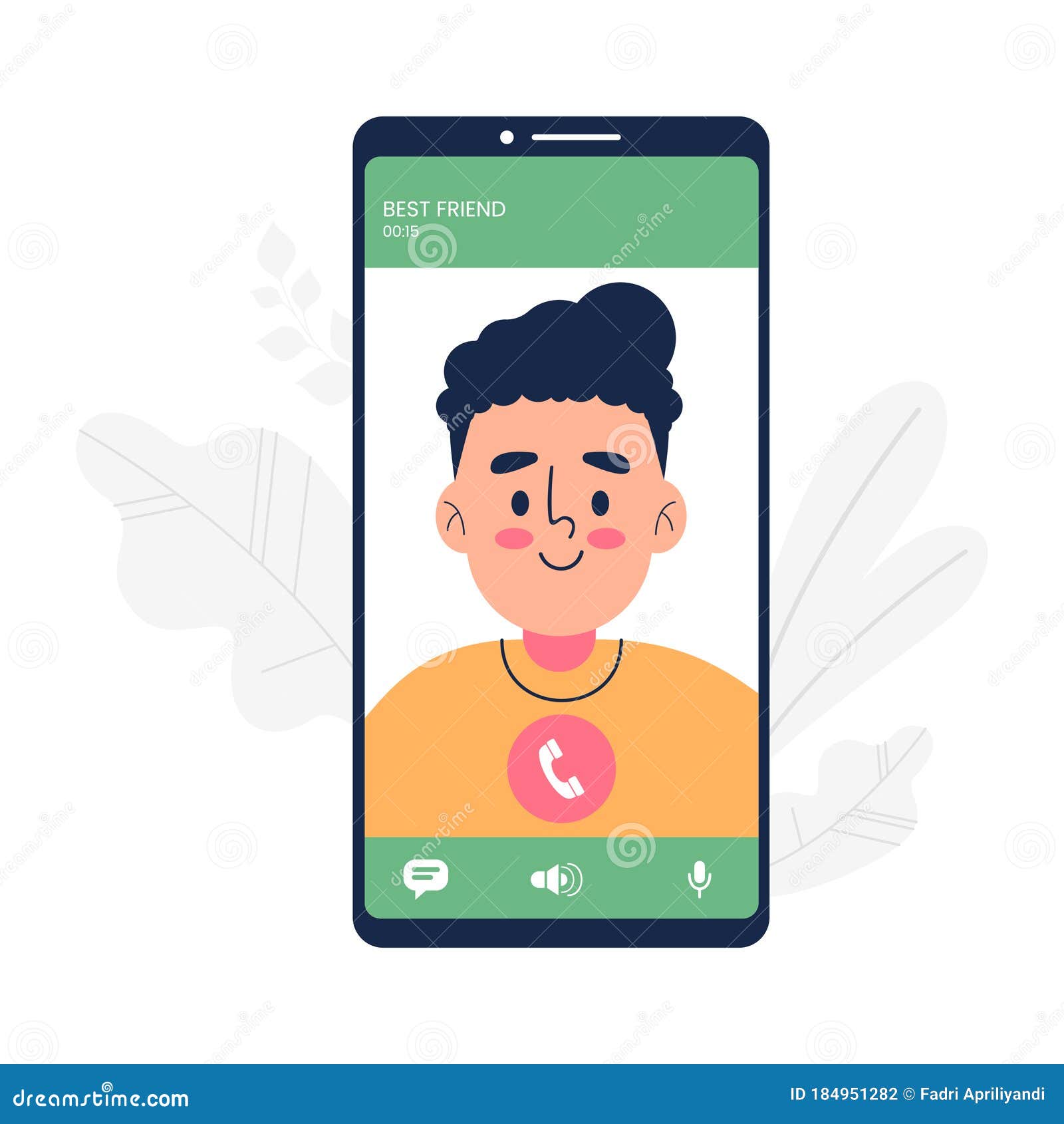 Video Call Application Vector Illustration Stock Vector Illustration