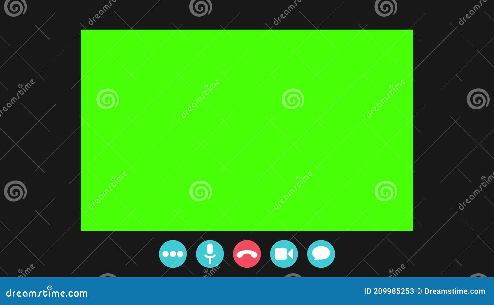 Video Call Meeting Conference Template Interface Animation Green Screen  Stock Video - Video of call, frame: 209985253