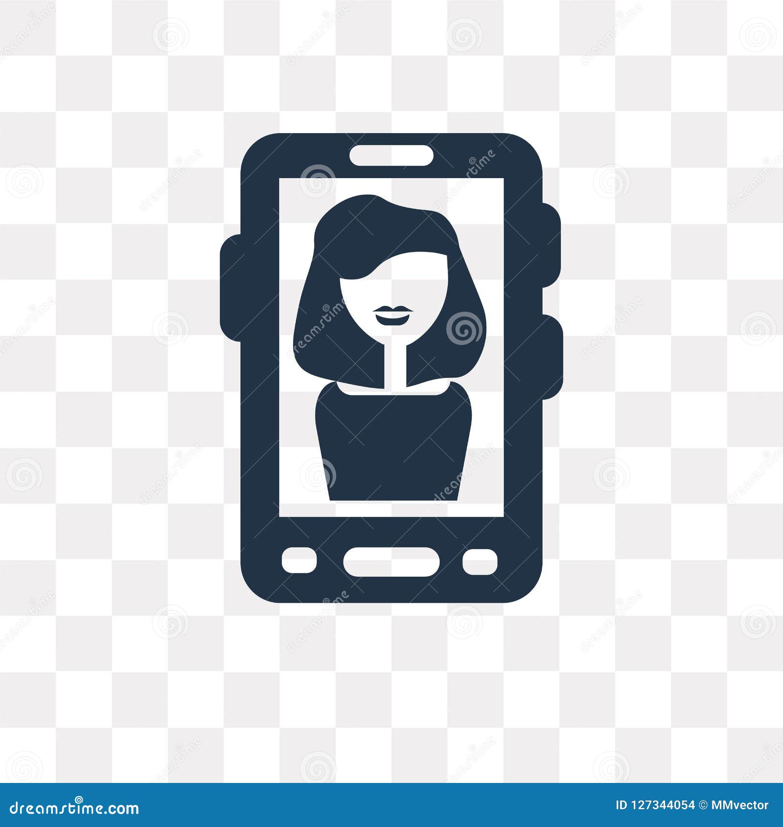 Video Call Vector Icon Isolated on Transparent Background, Video Stock
