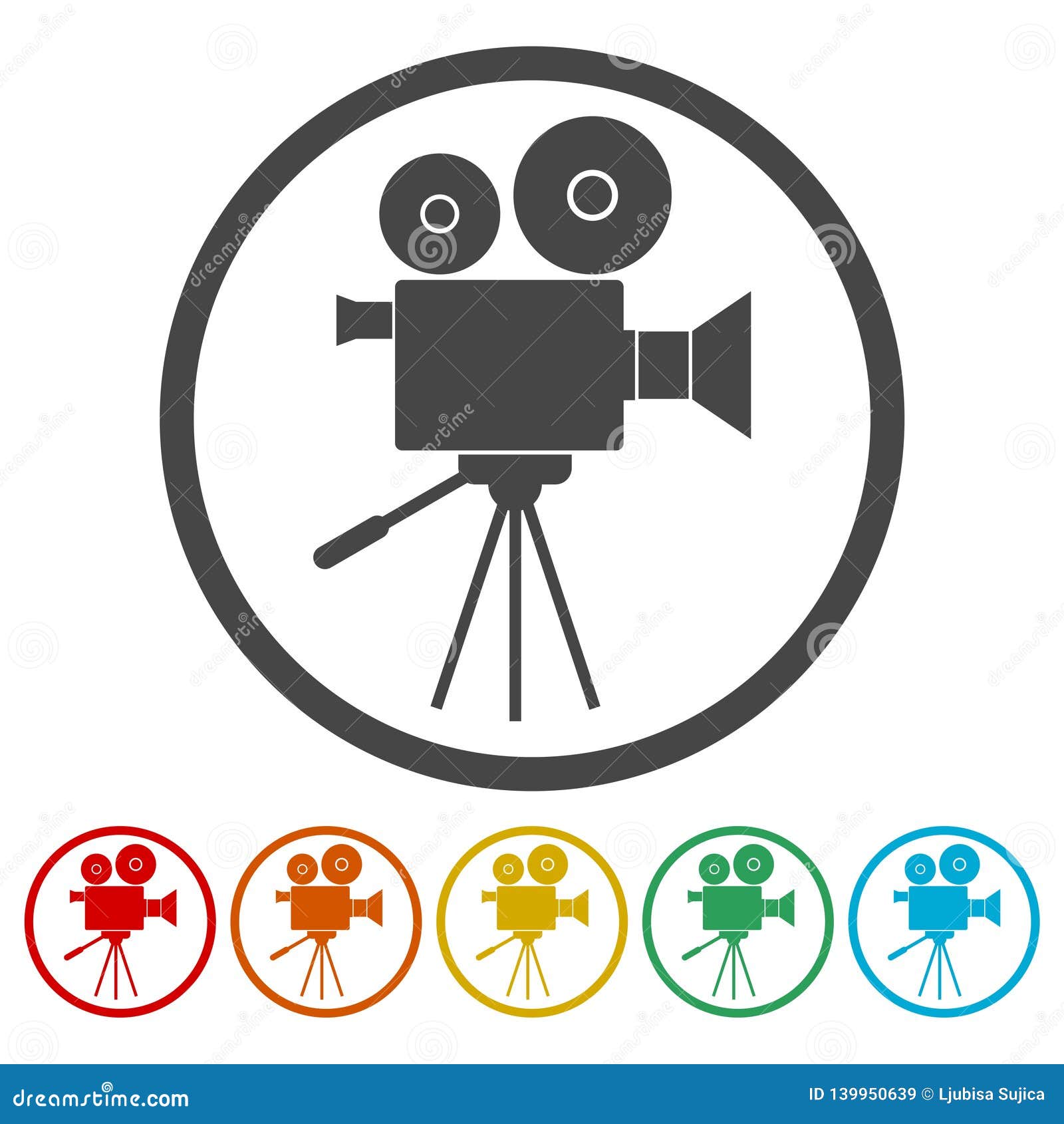 httpsvideo camera film camera icons set video camera film camera icons set vector icon image139950639