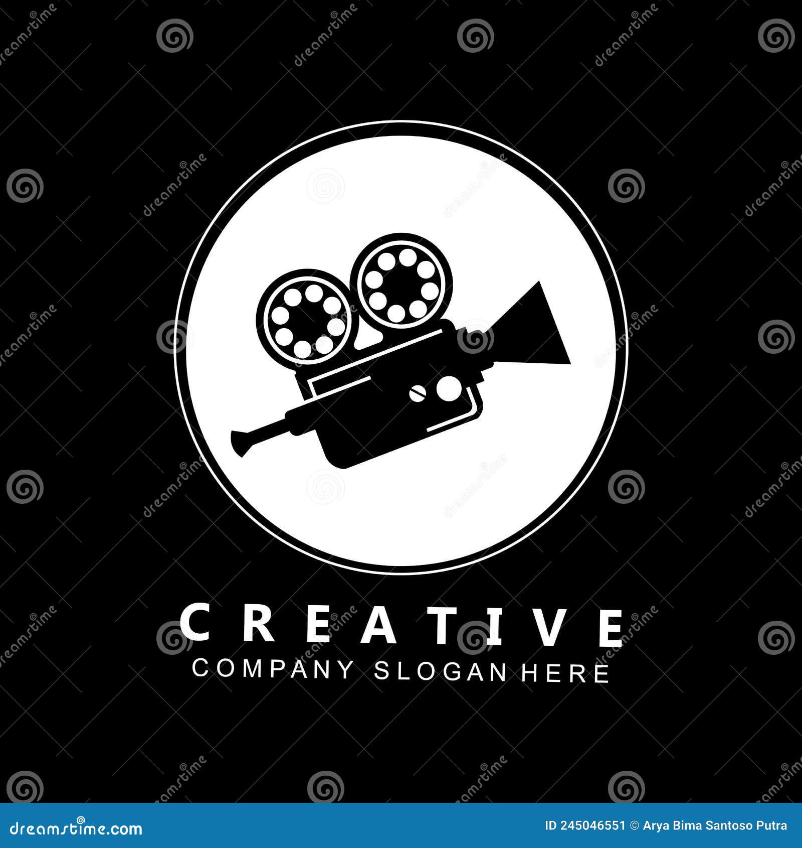 Video Camera, Film Player and Recorder Logo Icon Symbol Stock Vector ...