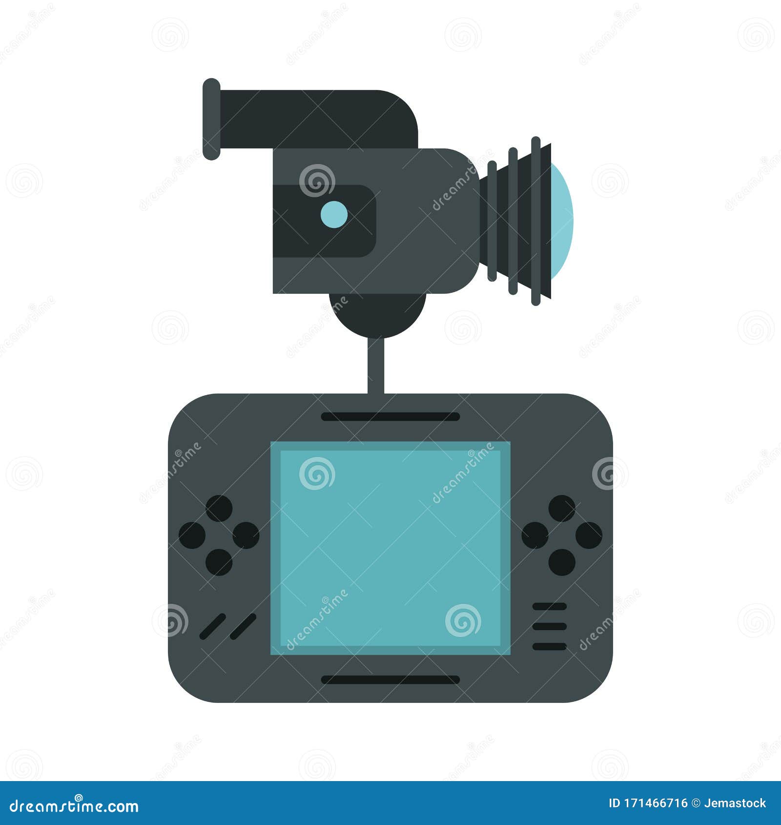 Video Camera and Video Game Console Stock Vector Illustration of