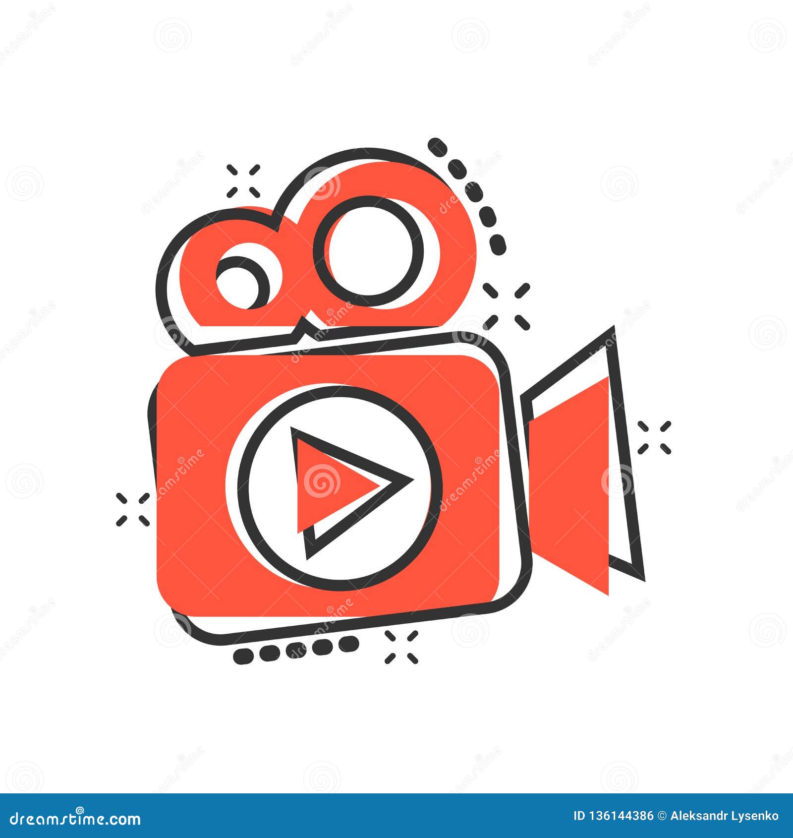 Video Camera Icon in Comic Style. Movie Play Vector Cartoon Illustration Pictogram Stock Vector - Illustration of camera, symbol: 136144386 Video Camera Icon in Comic Style. Movie Play Vector Cartoon Illustration Pictogram Stock Vector - Illustration of camera, symbol: 136144386