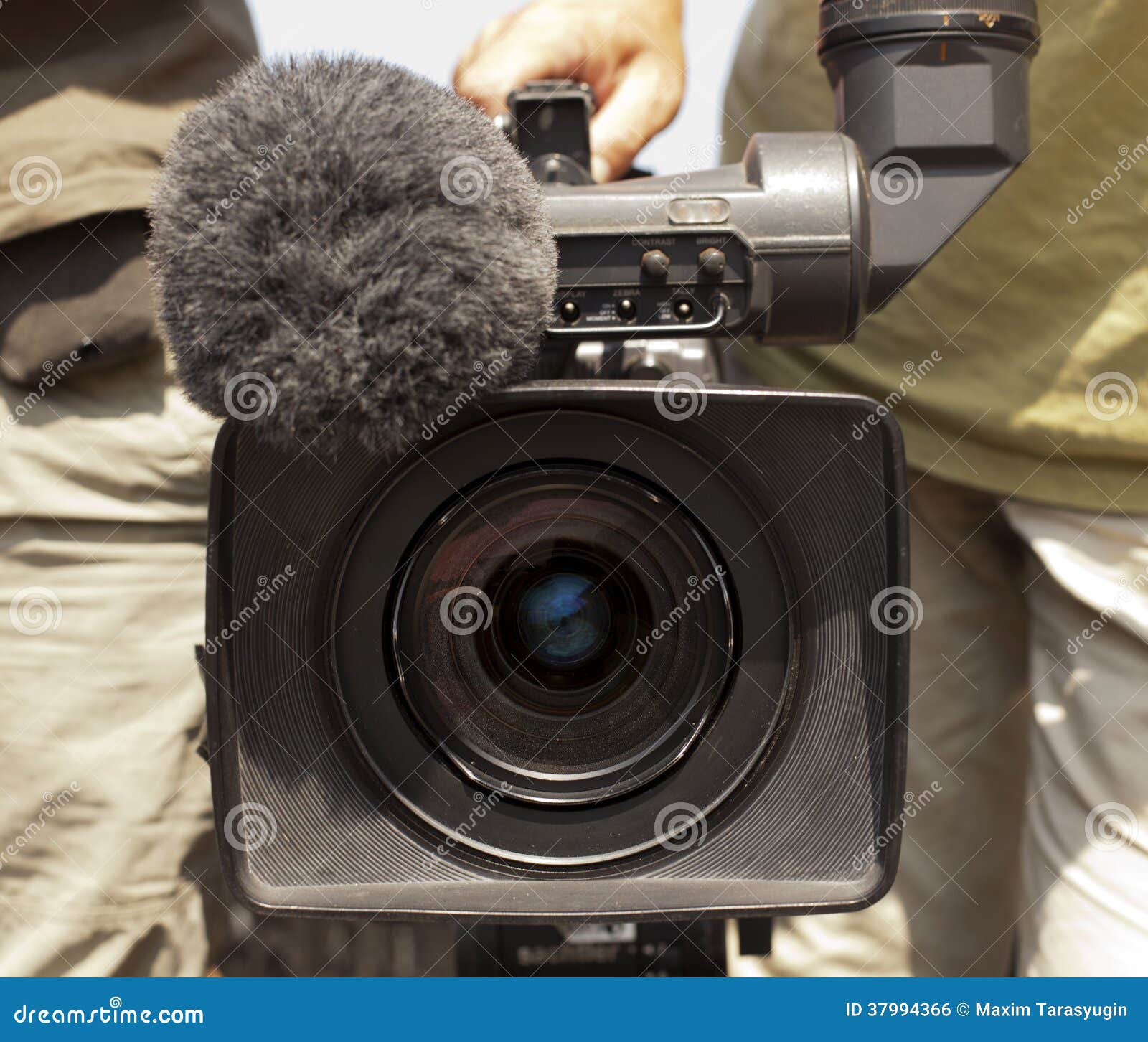 Video Camera Lens Recording Show in TV Stock Photo Image of