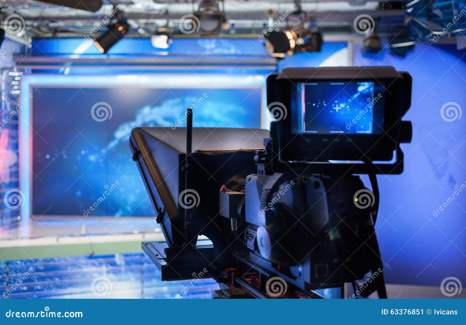 Video Camera Recording Show in TV Studio Stock Image Image of digital, news 63376851