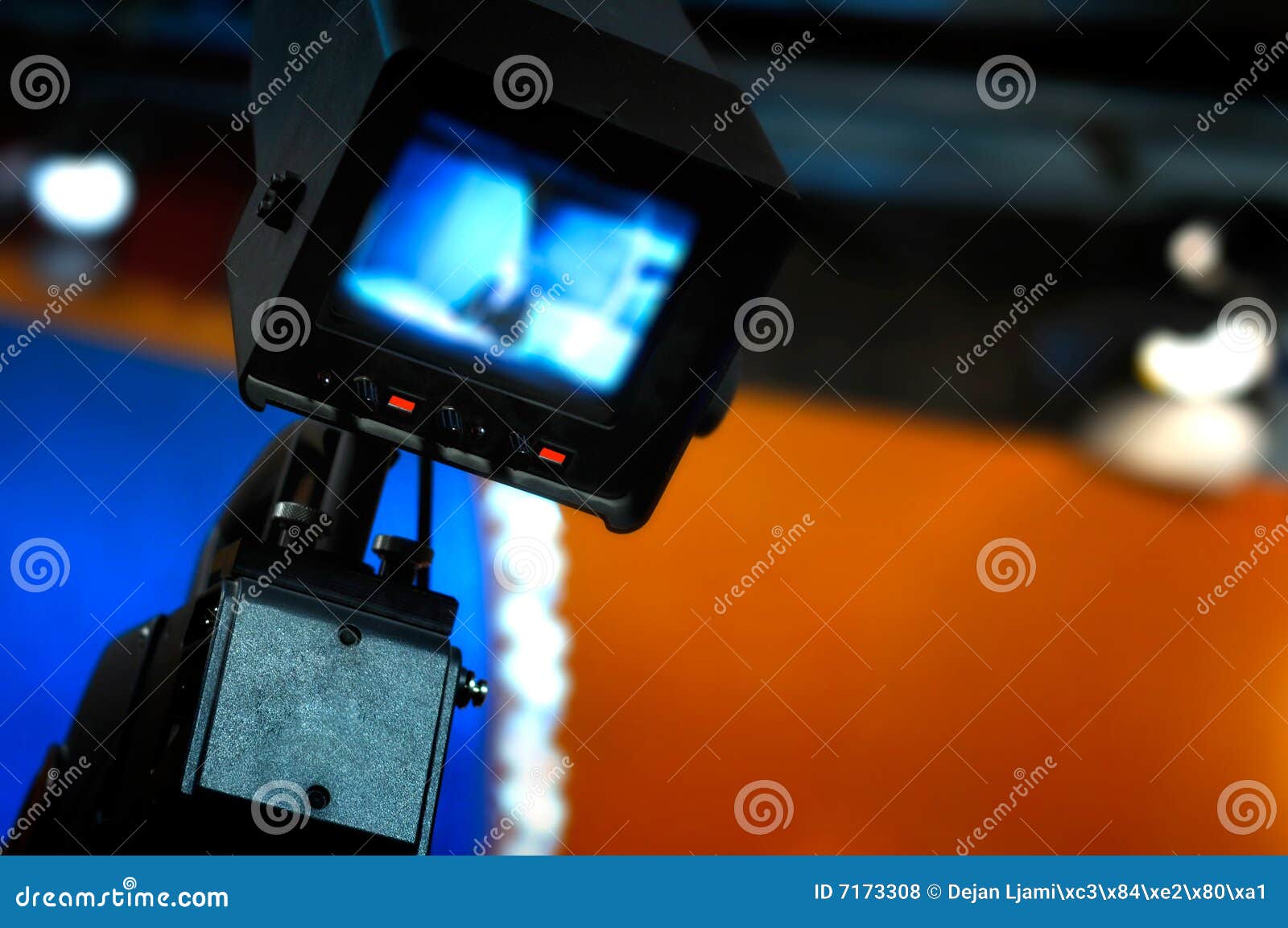 Video Camera Recording in TV Studio Stock Photo Image of camera