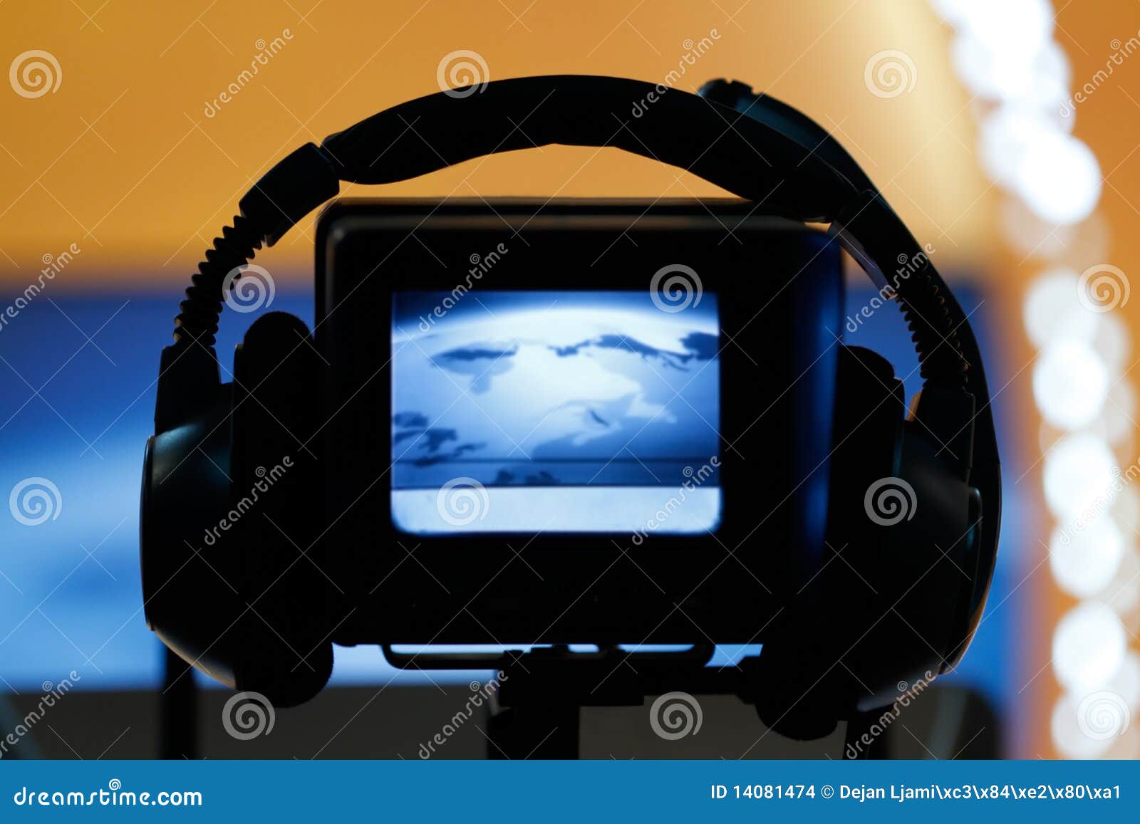 Video camera viewfinder stock photo. Image of live, film 14081474