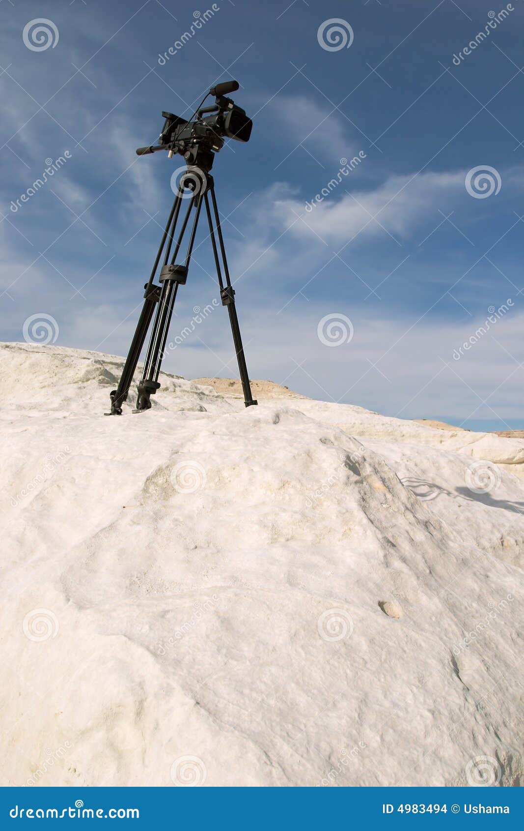 Video Camera at Work Outdoors Stock Photo Image of mineral, news 4983494