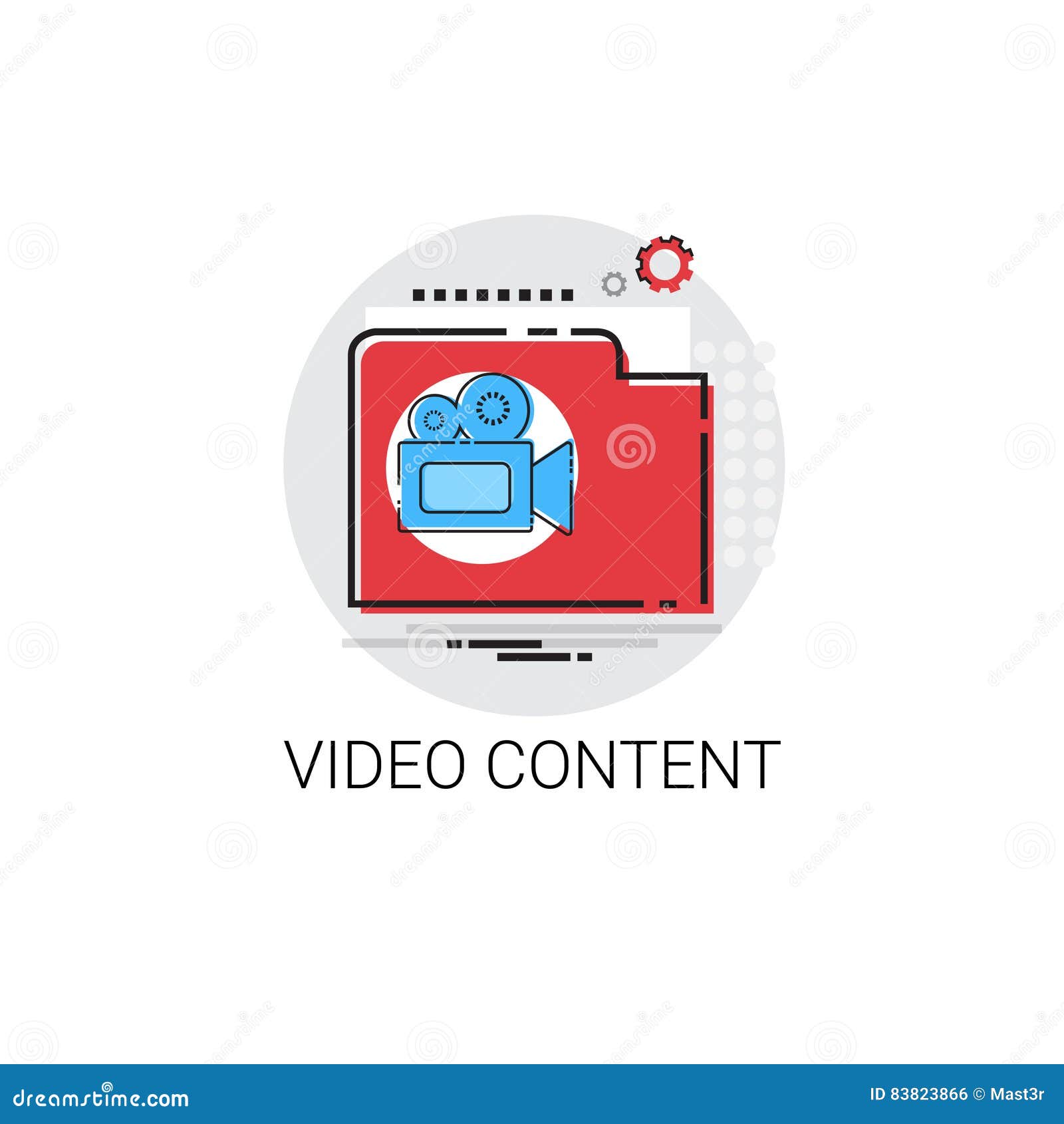 Video Content Visual Multimedia Icon Stock Vector Illustration of