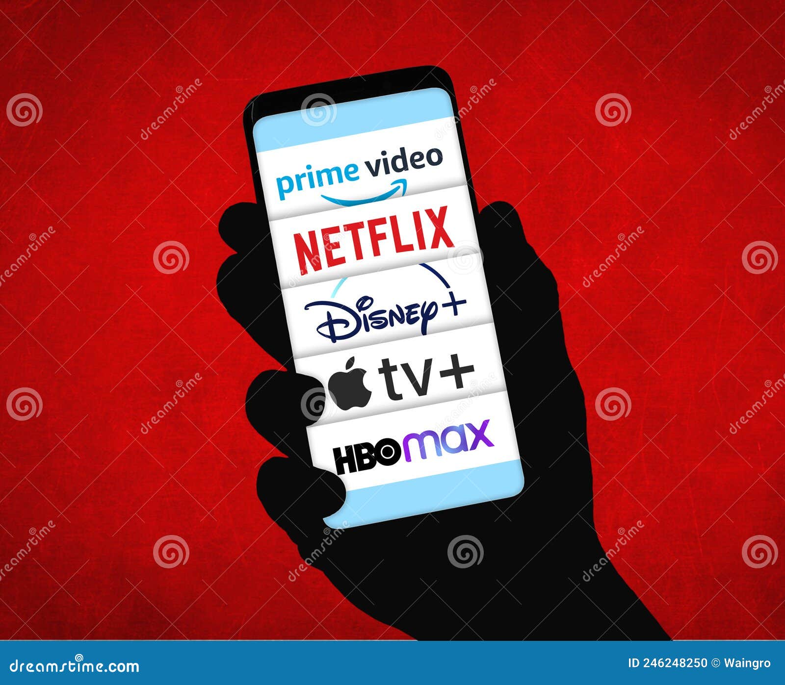 Video on Demand - Streaming Services Editorial Image