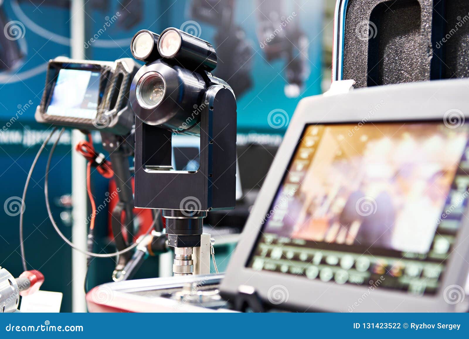 Video Endoscope. System of Visual Inspection and Inspection of Containers, Tanks, Pipes Stock