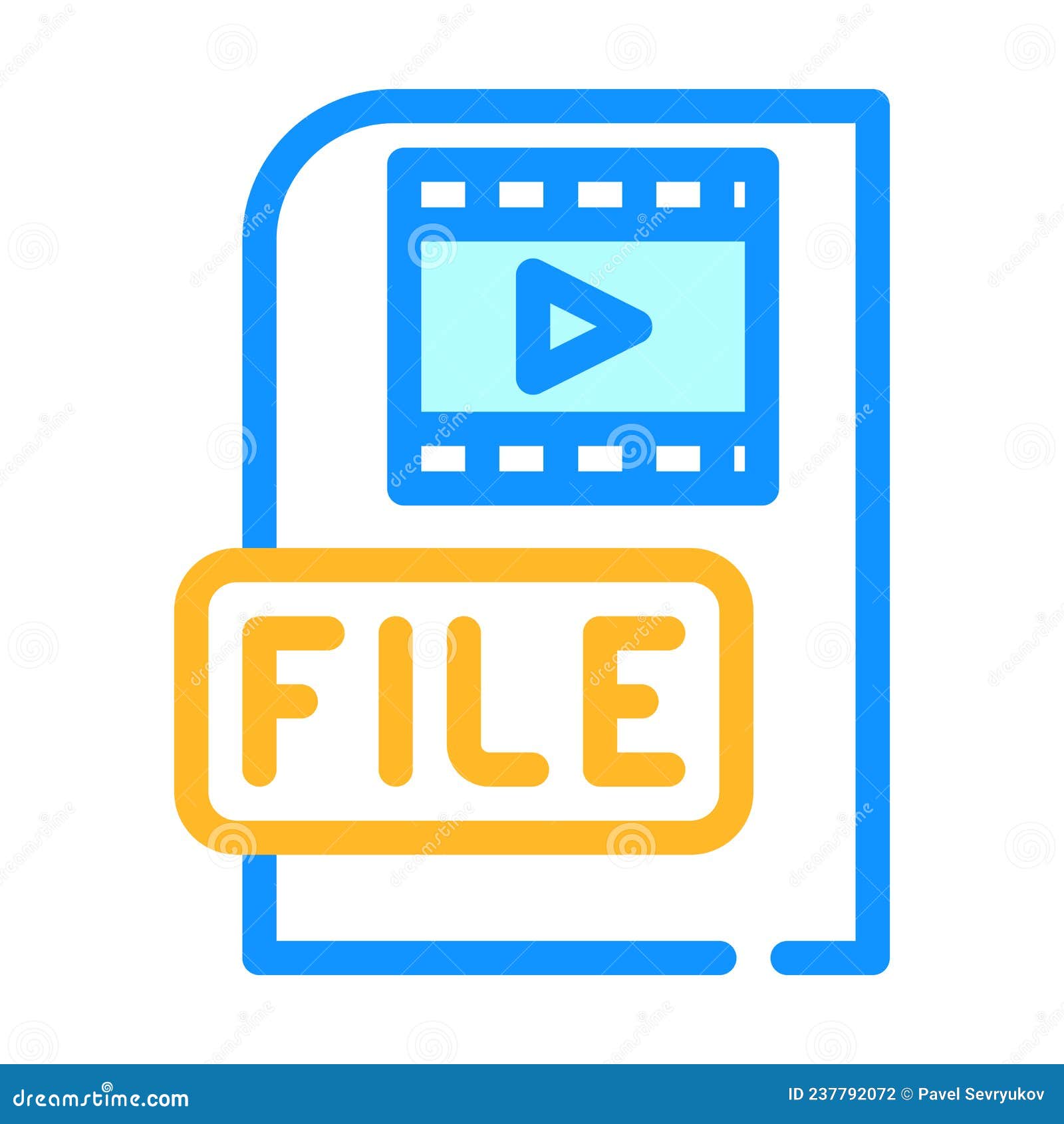 video file color icon  