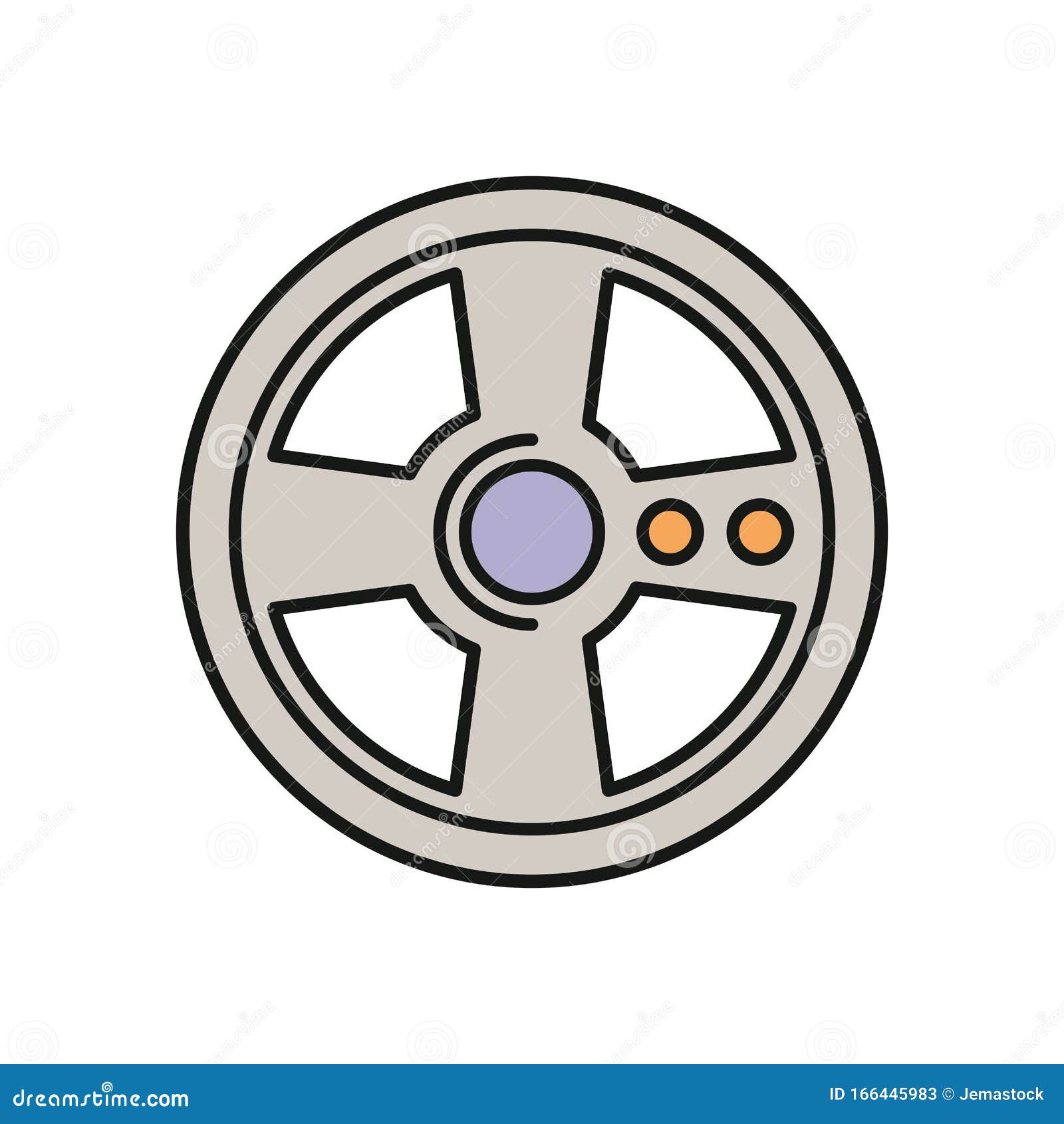 Video Game Car Wheel Control Stock Vector Illustration of move, wheel 166445983