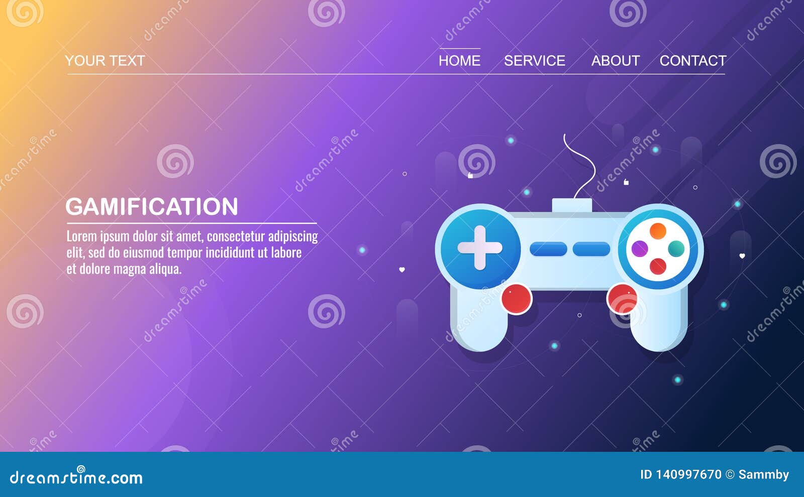Retro games website concept banner design Vector Image