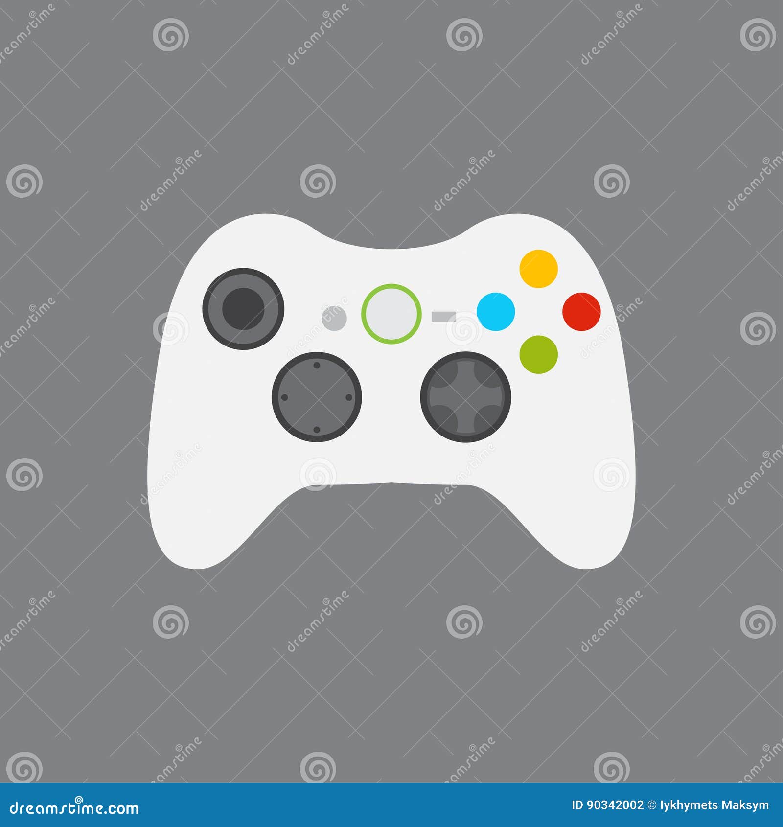 Video Game Controller Gamepad Stock Vector - Illustration of gaming ...