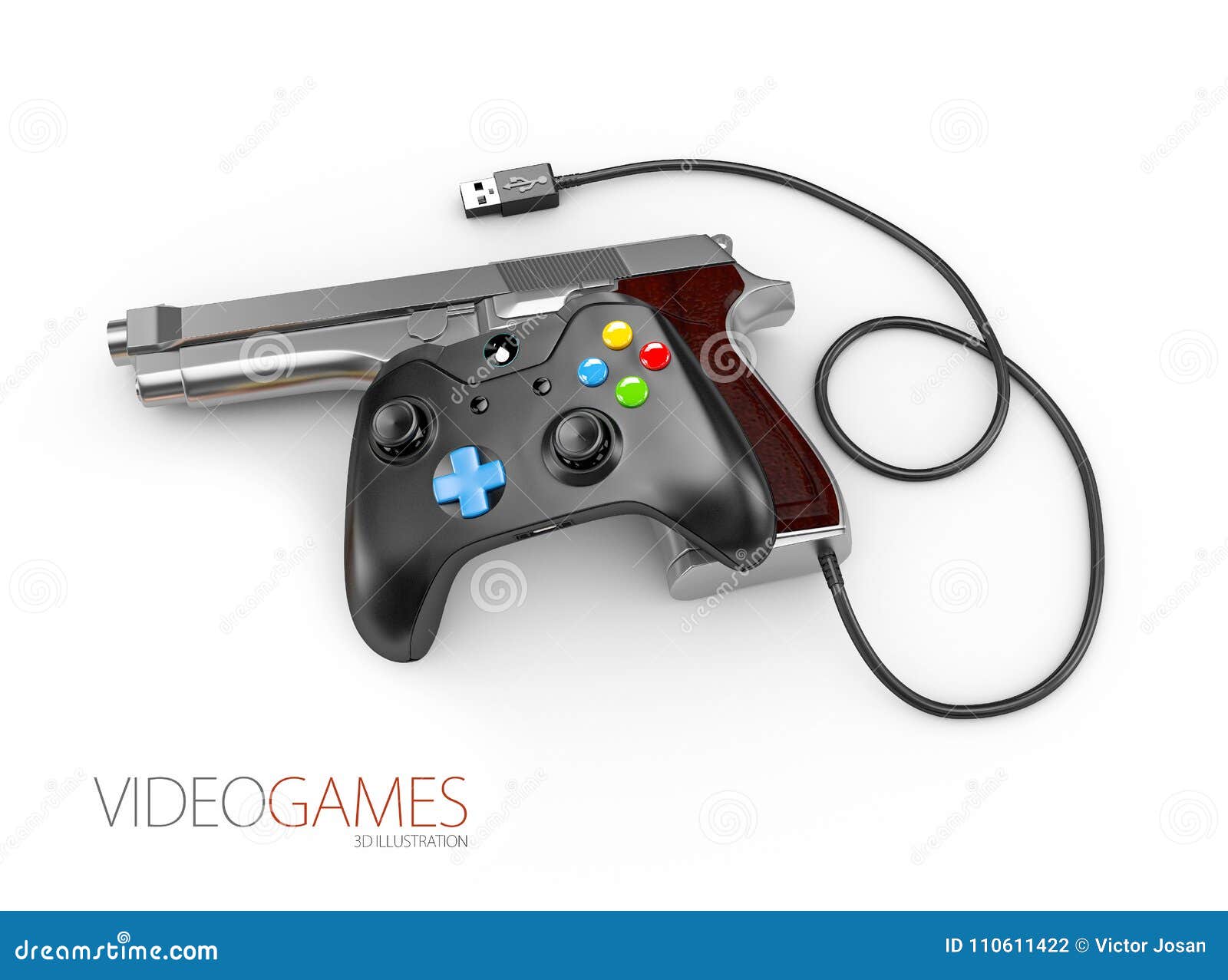 video game with gun controller