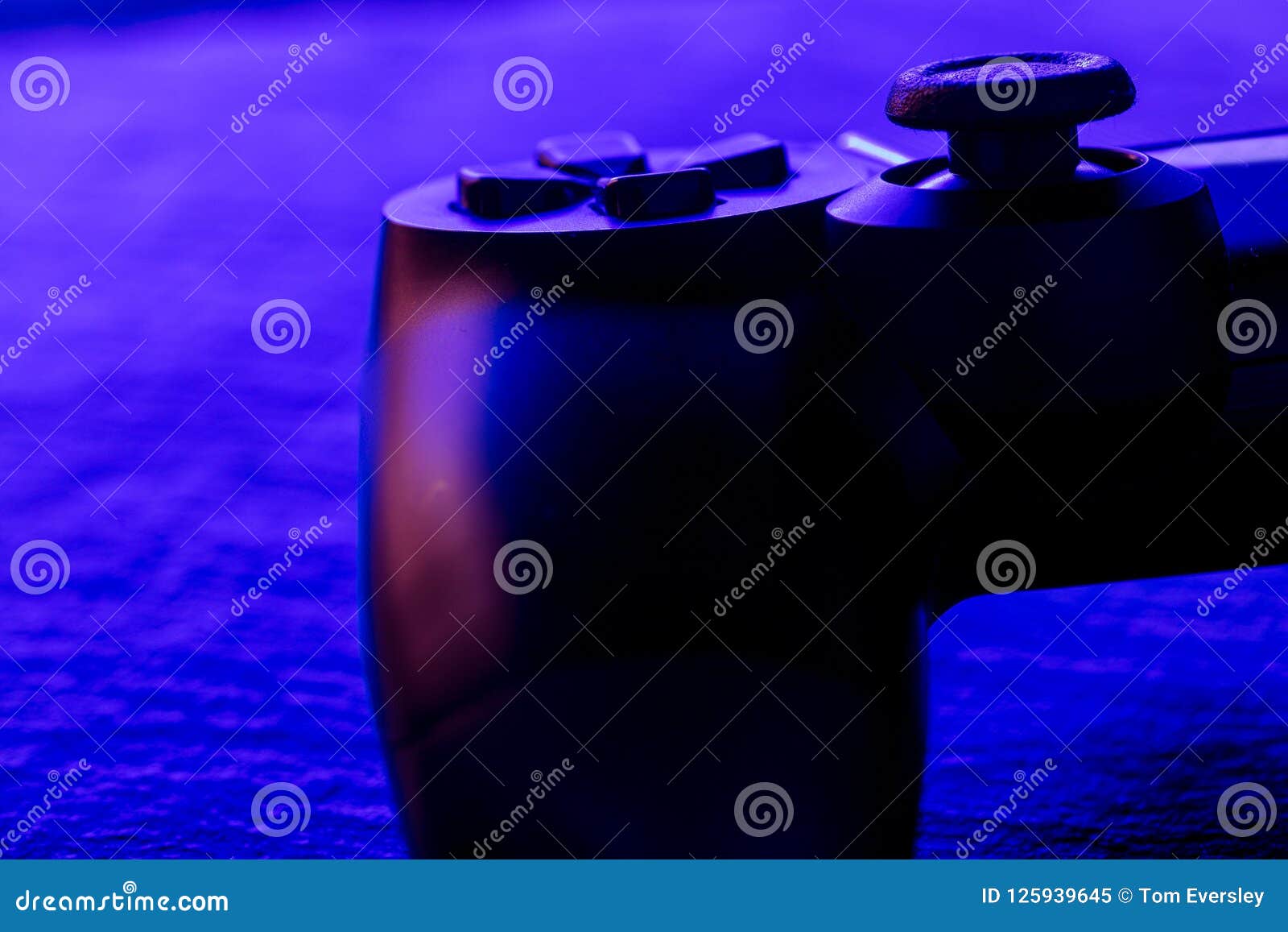 Video Game Controller Night with Lights Stock Image Image of dark