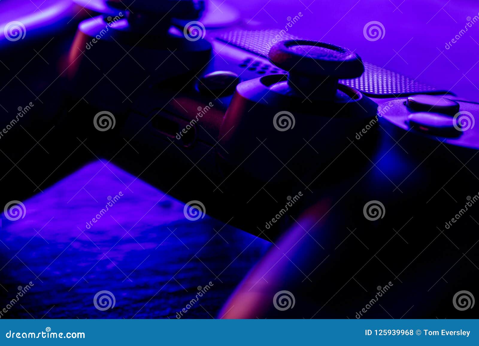 Video Game Controller Night with Lights Stock Photo Image of gaming