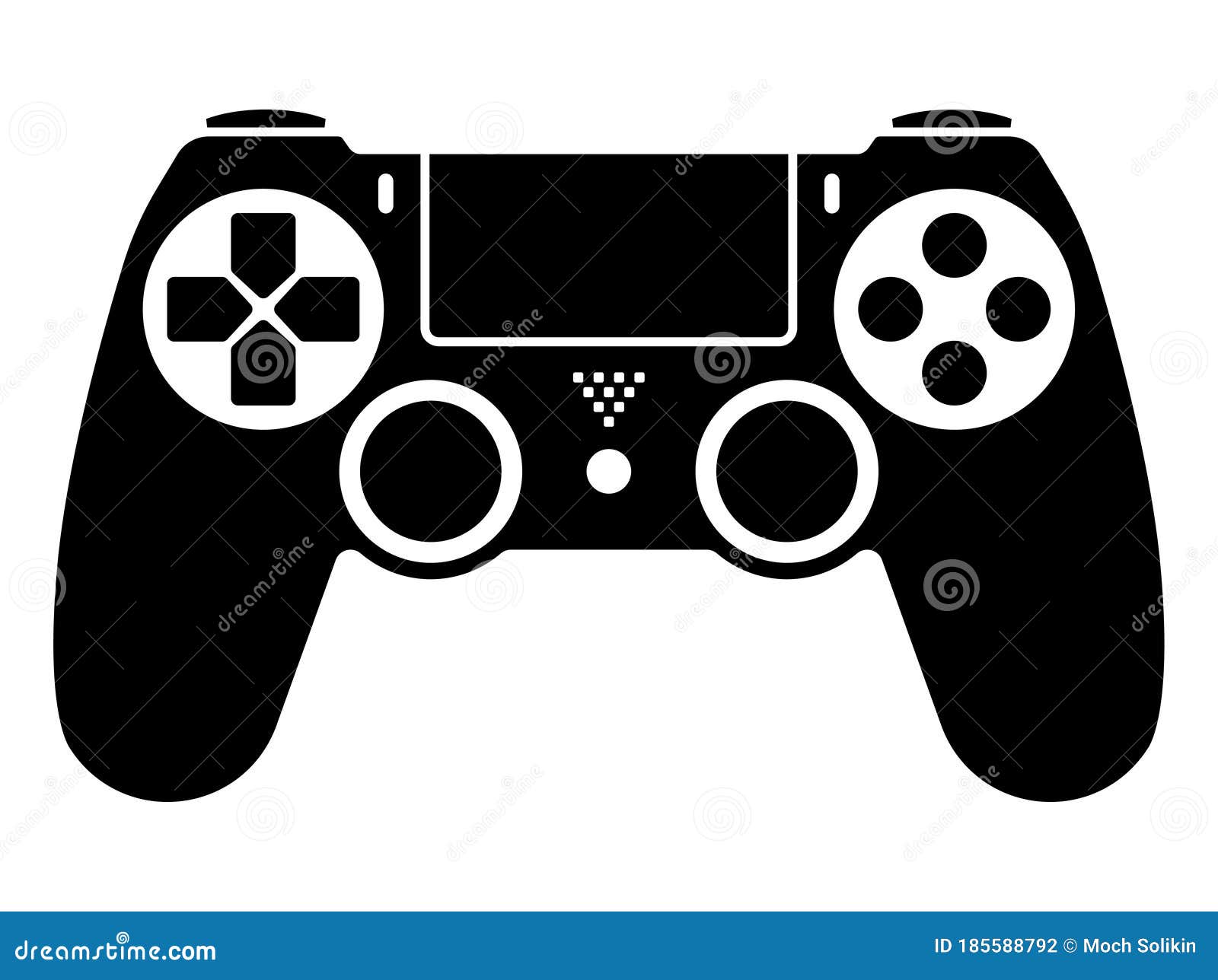 Video Game Ps4 Controller / Gamepad Flat Icons Apps and Websites Vector of gamer, control: 185588792