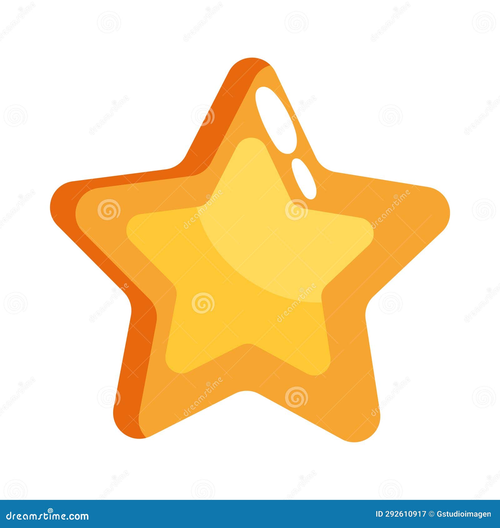 Video game star stock illustration. Illustration of interface 292610917